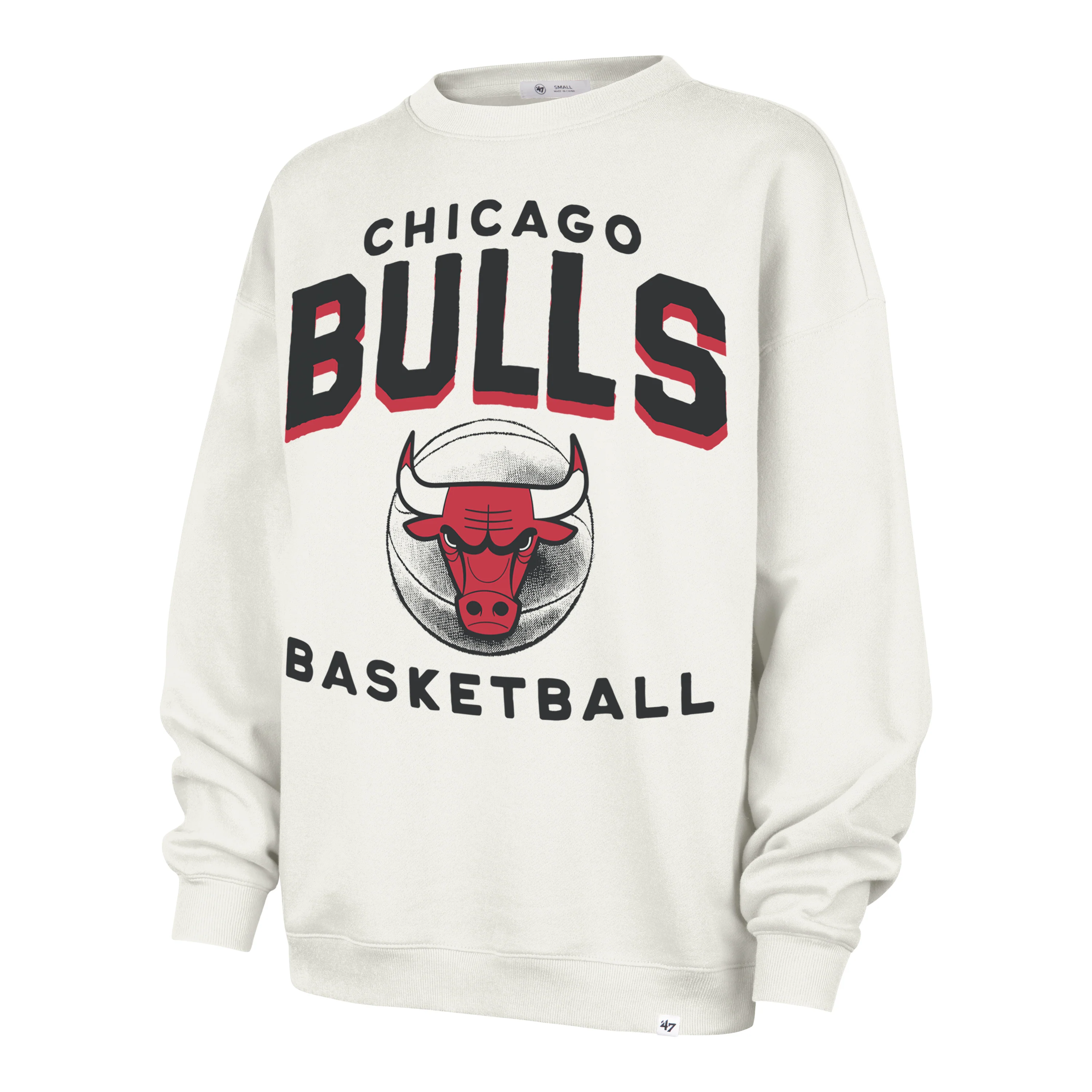 CHICAGO BULLS ARCH CLOUD '47 OVERSIZED CREW WOMENS