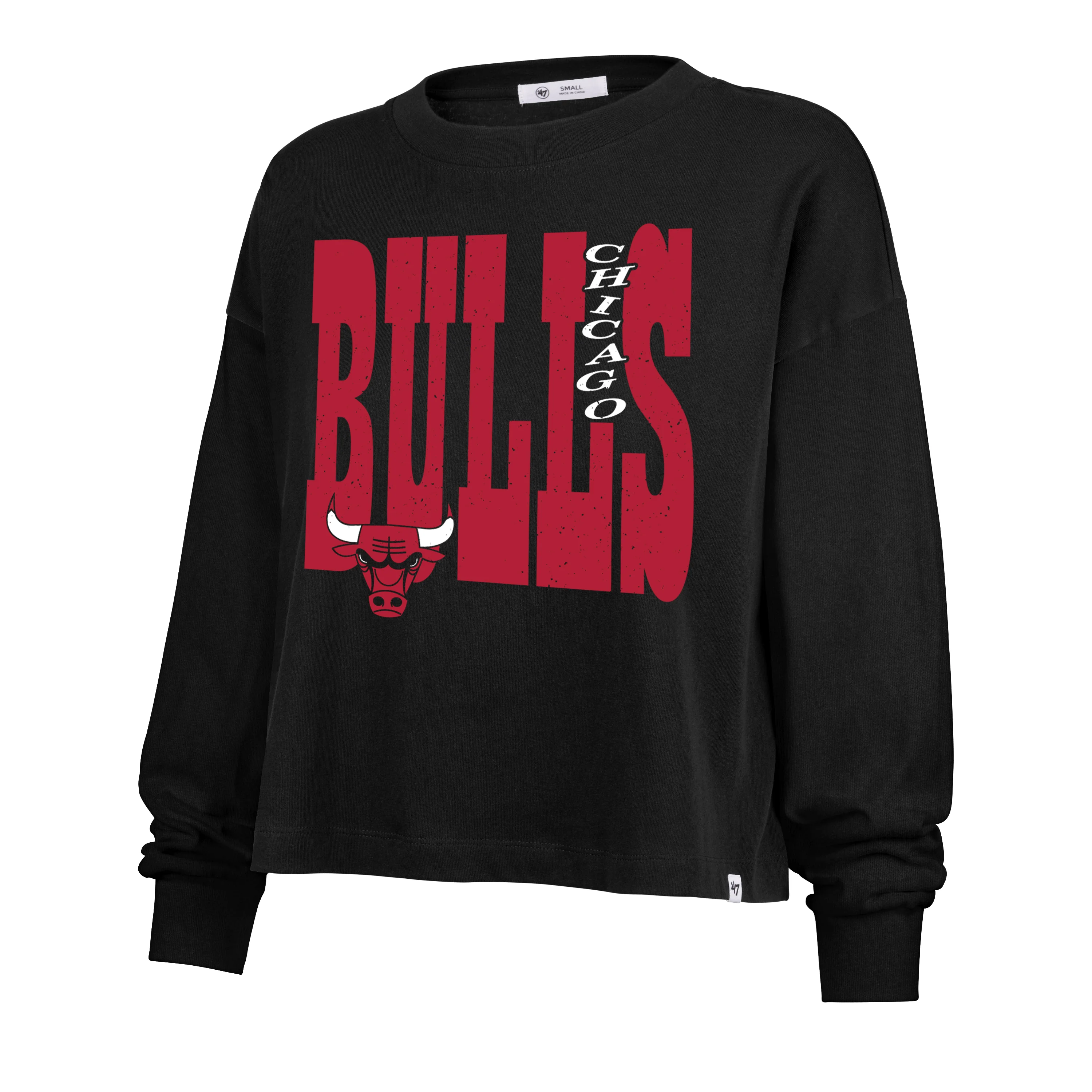 CHICAGO BULLS BOLD STACK '47 SYDNEY LONG SLEEVE TEE WOMENS