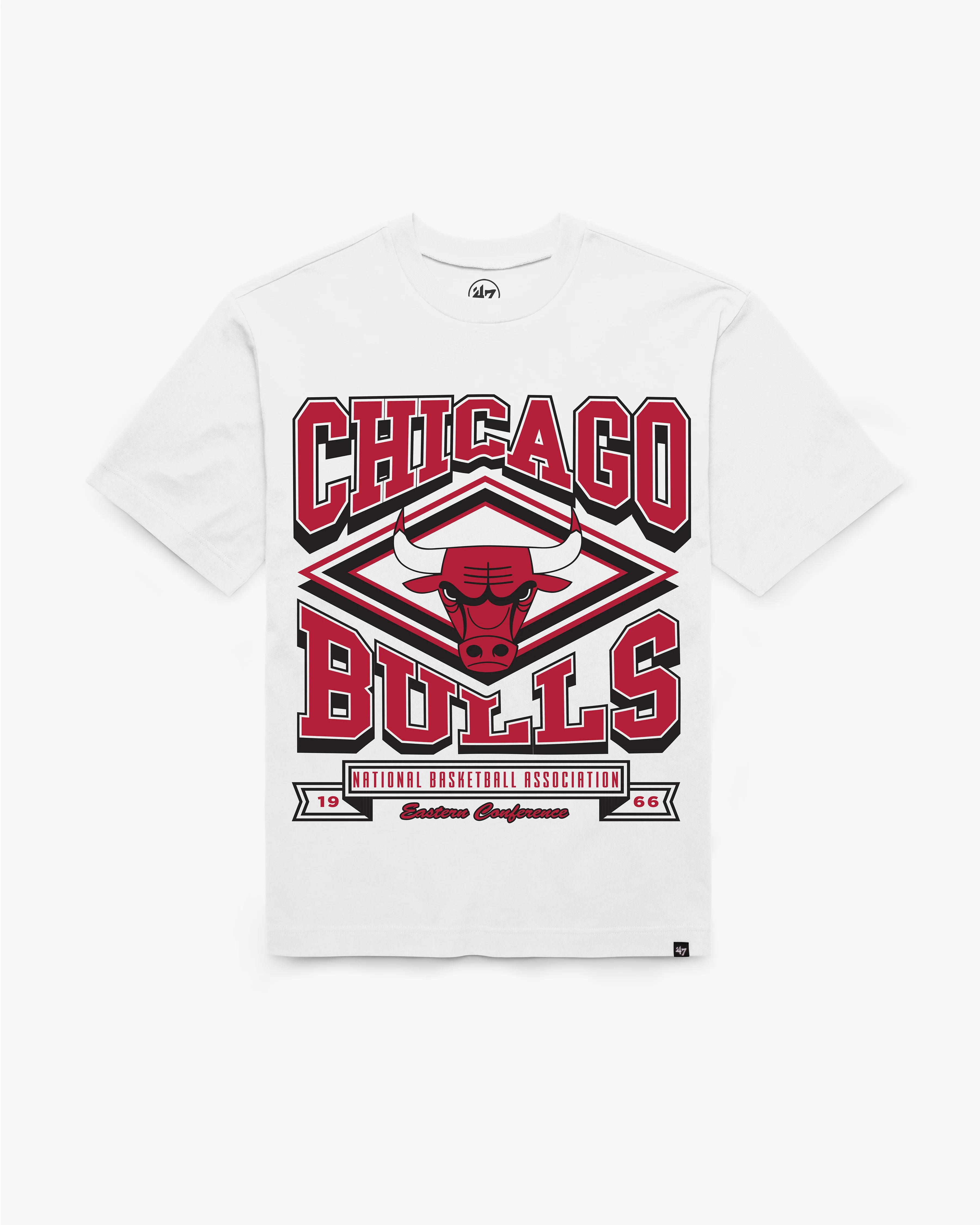 CHICAGO BULLS HEATER '47 FOUNDATION TEE