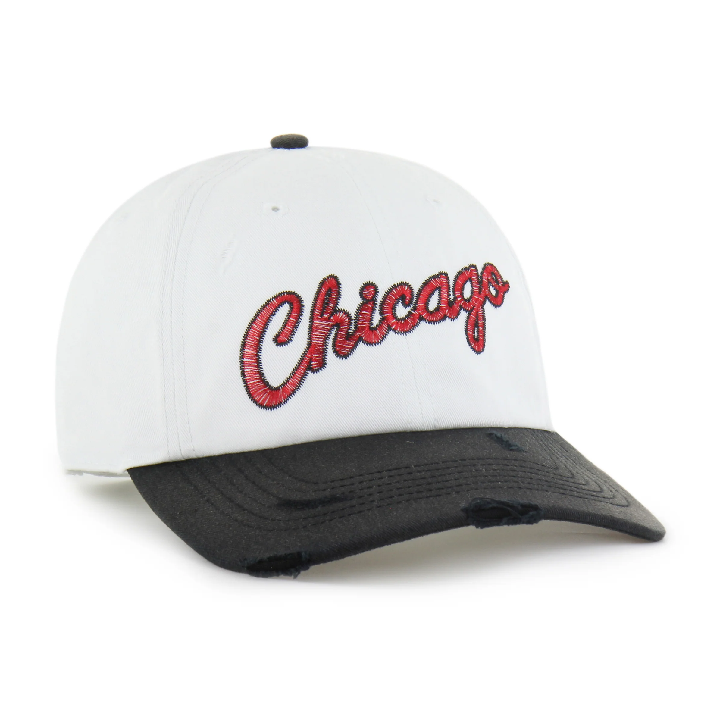 CHICAGO BULLS HARDWOOD CLASSICS WORN SCRIPT '47 CLEAN UP MF MID FIT - Image 3