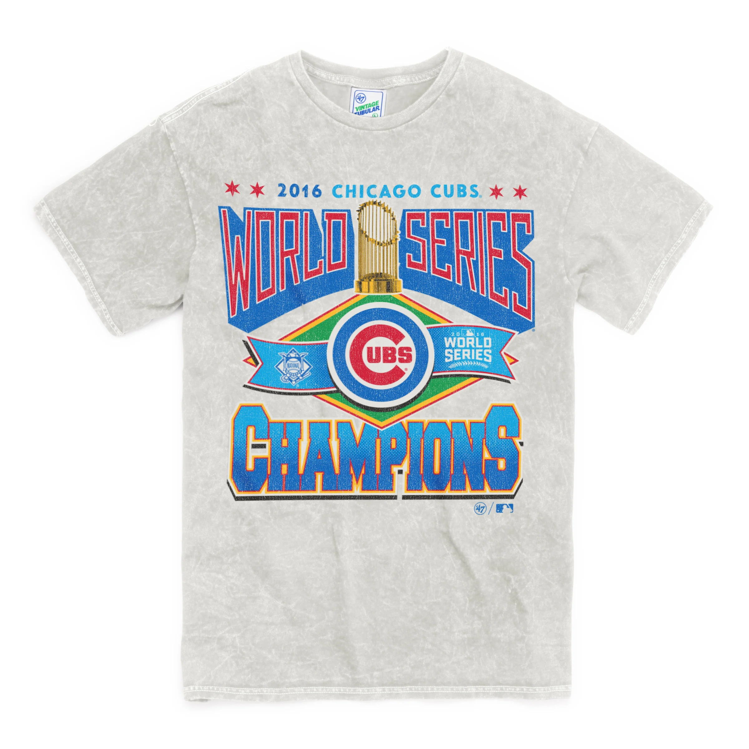 CHICAGO CUBS 2016 WORLD SERIES ROCKER '47 VINTAGE TUBULAR TEE