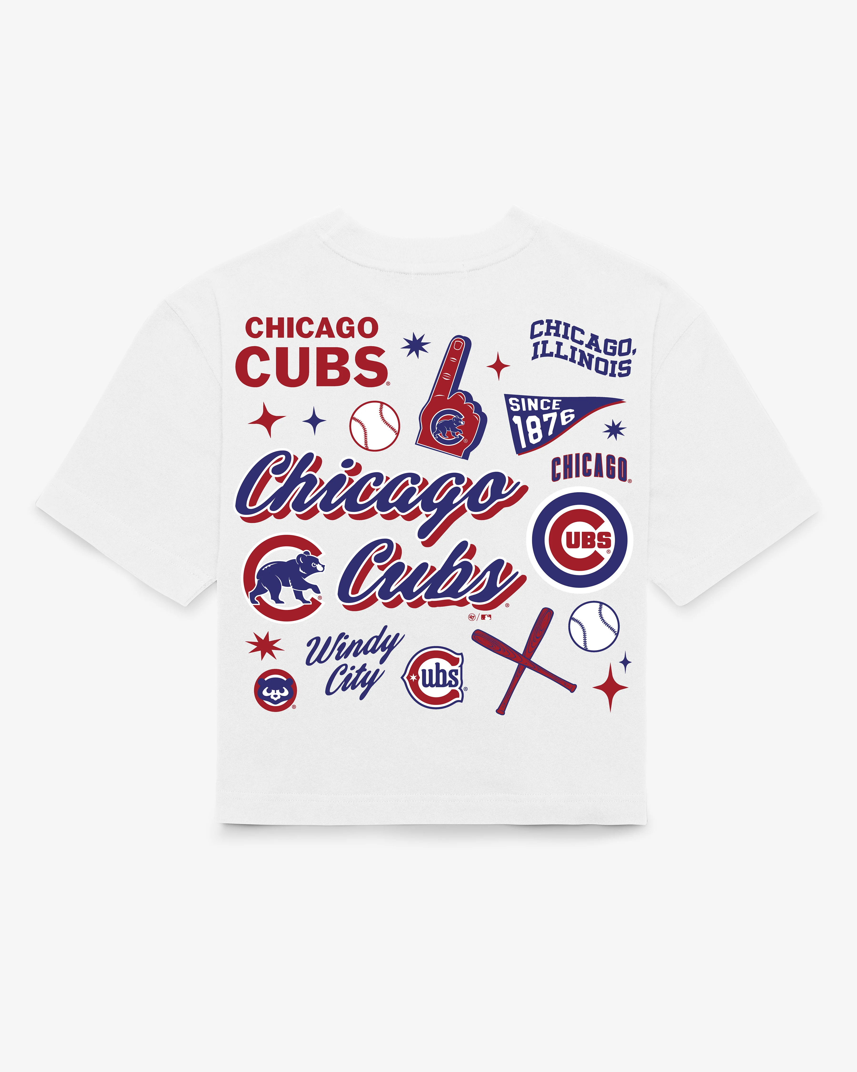 CHICAGO CUBS COLLAGE SCRIPT '47 REED CITY TEE WOMENS - Image 3