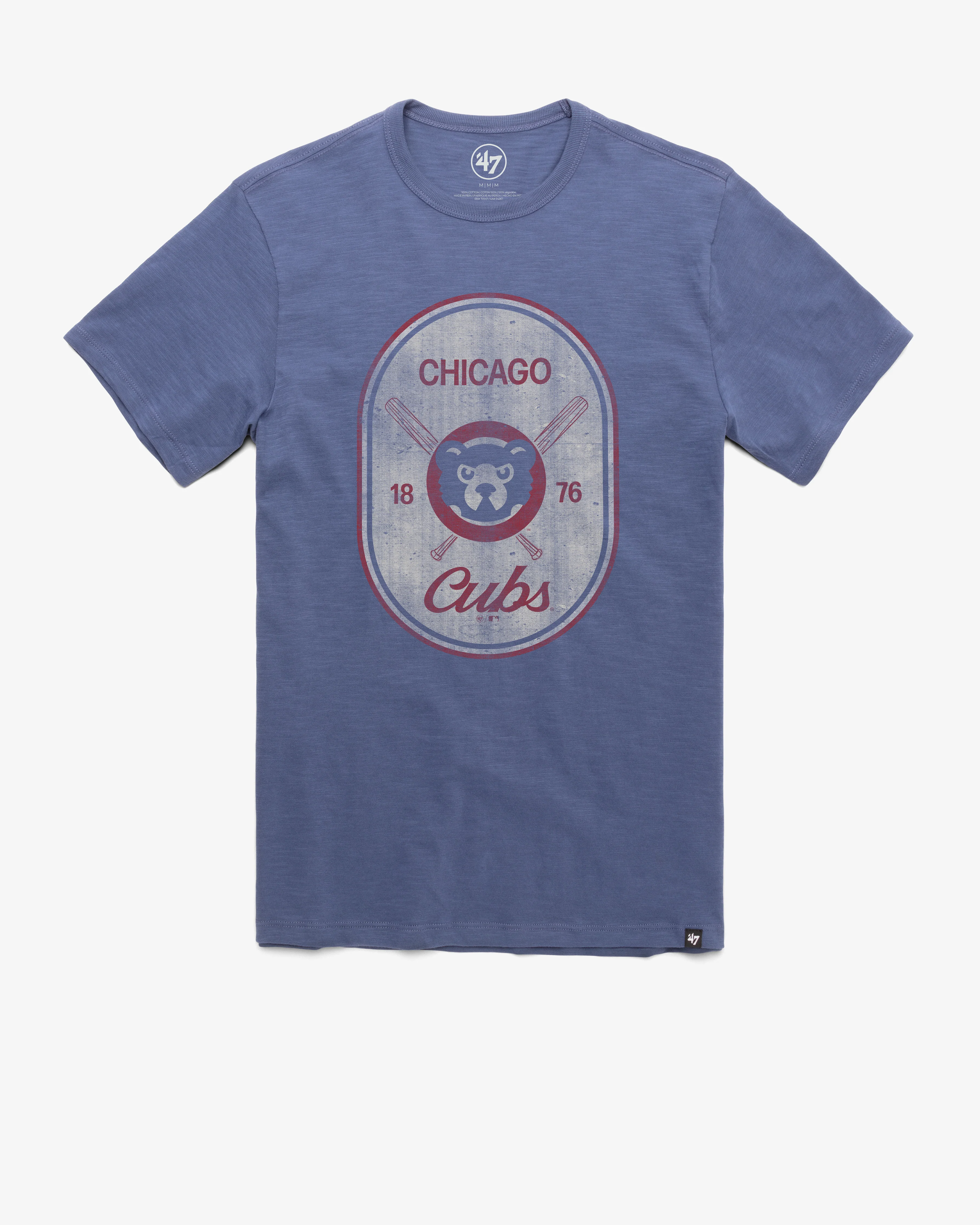 CHICAGO CUBS COOPERSTOWN CROSS PATCH '47 SCRUM TEE