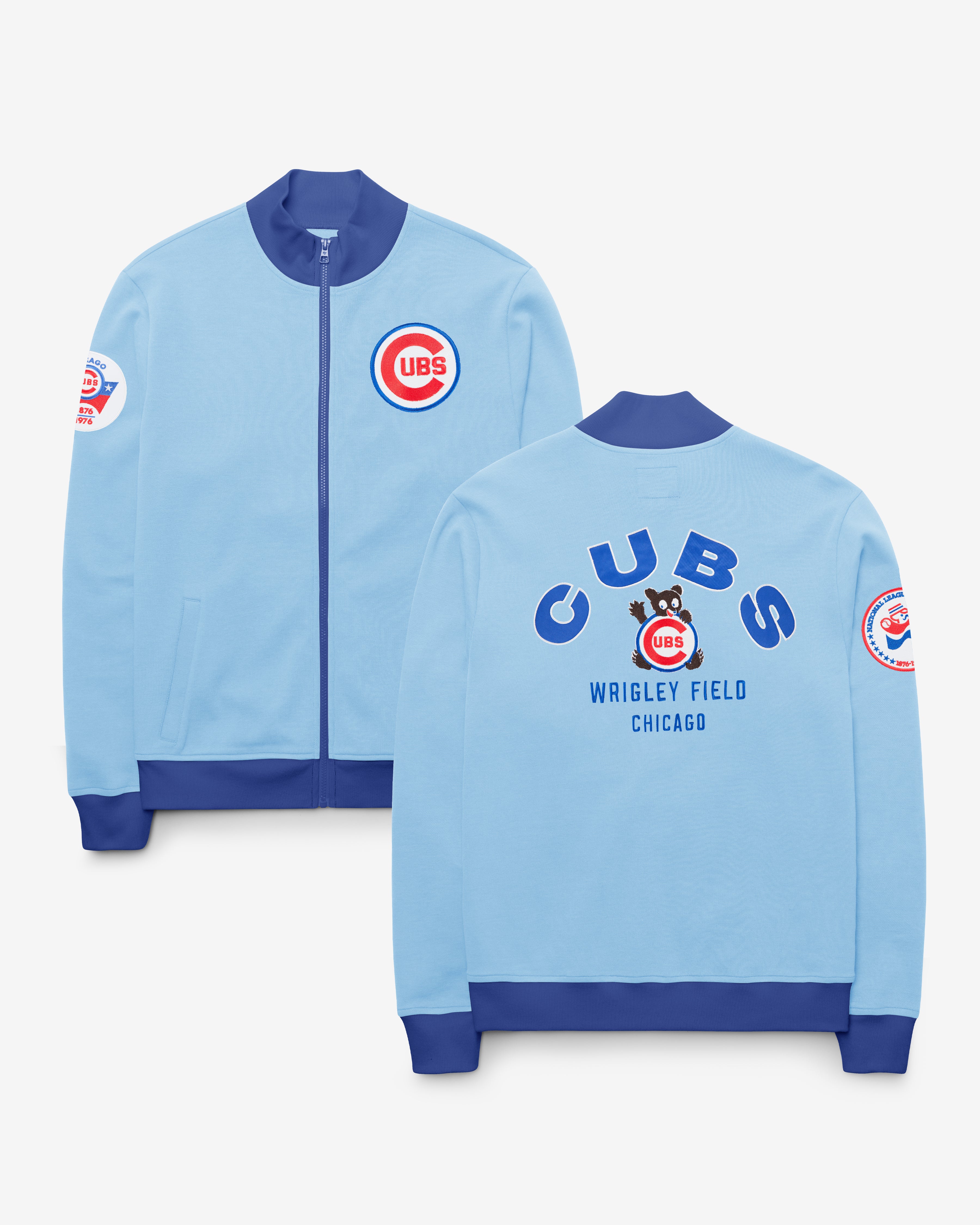 CHICAGO CUBS COOPERSTOWN RELIEF PITCHER '47 PIQUE TRACK JACKET