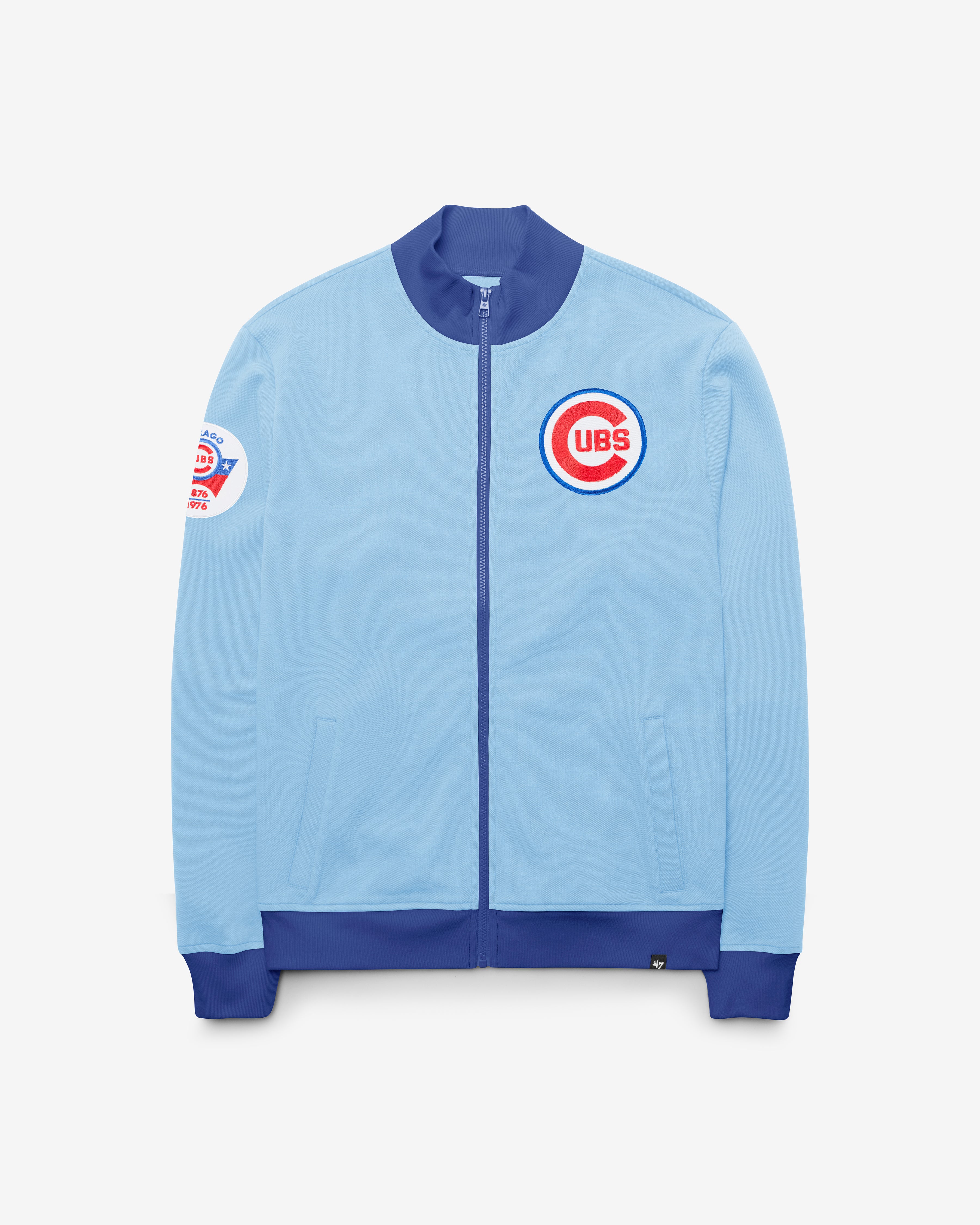 CHICAGO CUBS COOPERSTOWN RELIEF PITCHER '47 PIQUE TRACK JACKET - Image 2