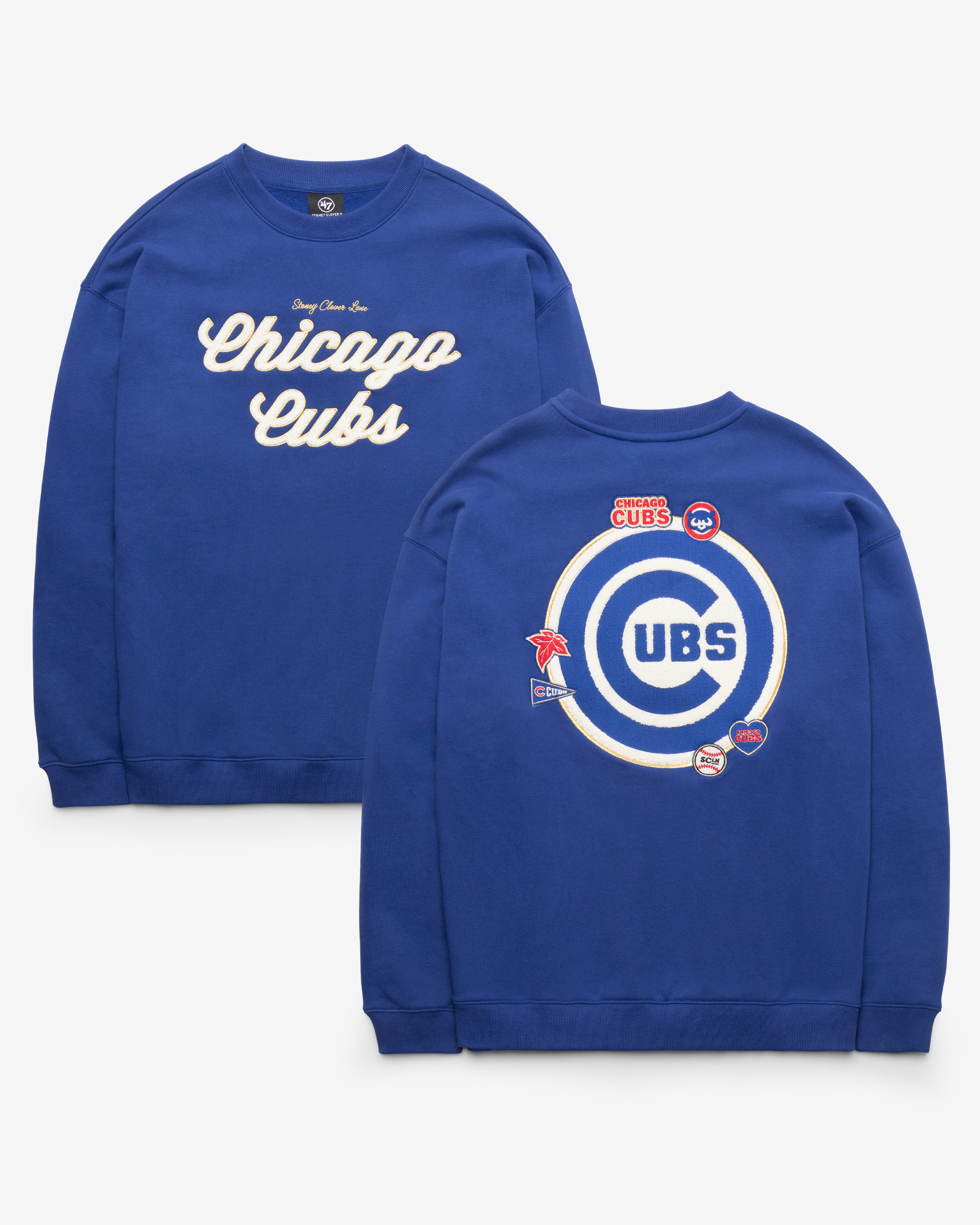 CHICAGO CUBS STONEY CLOVER LANE X '47 OVERSIZED CREW WOMEN