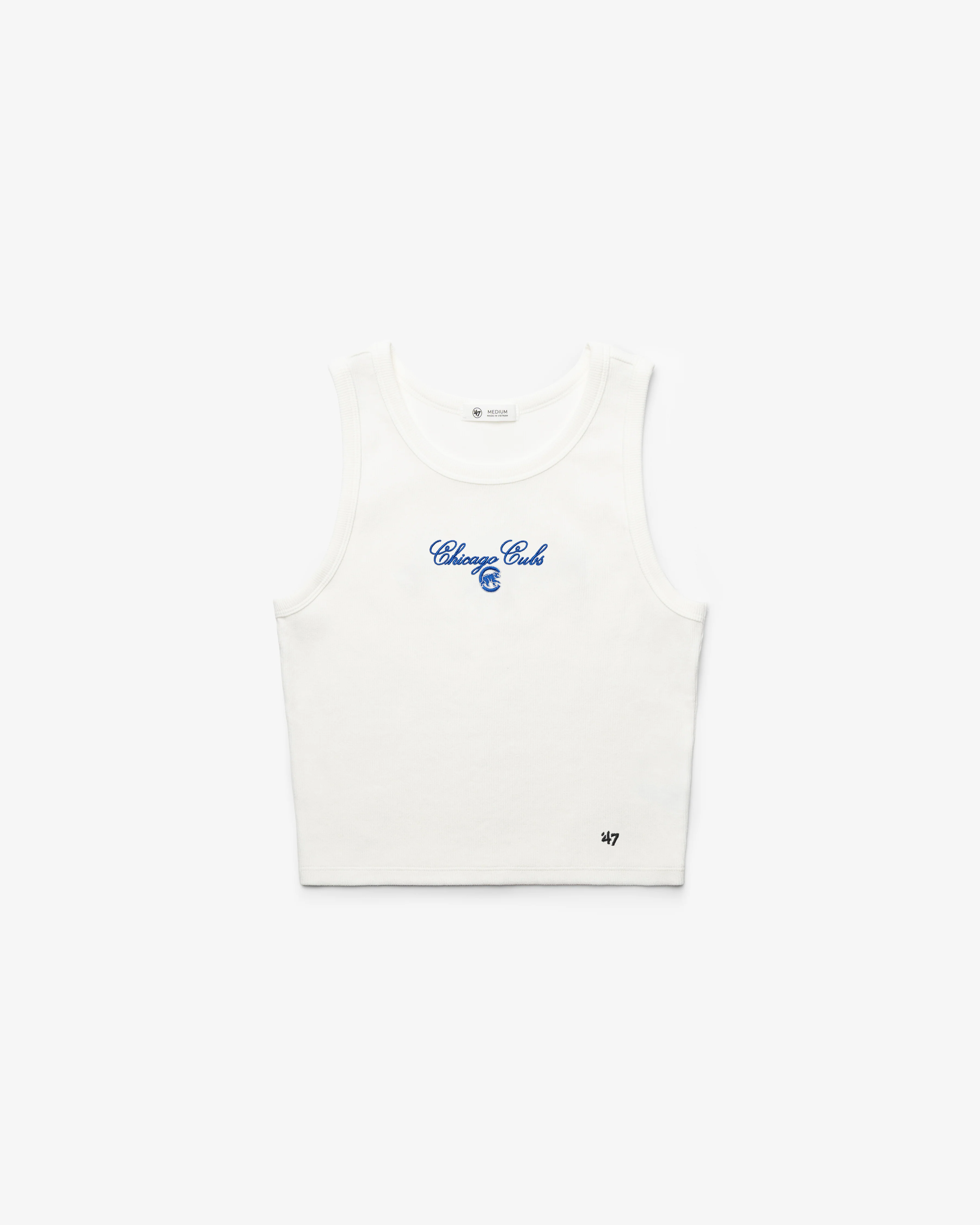 CHICAGO CUBS SCRIPT '47 BABY RIB TANK WOMENS