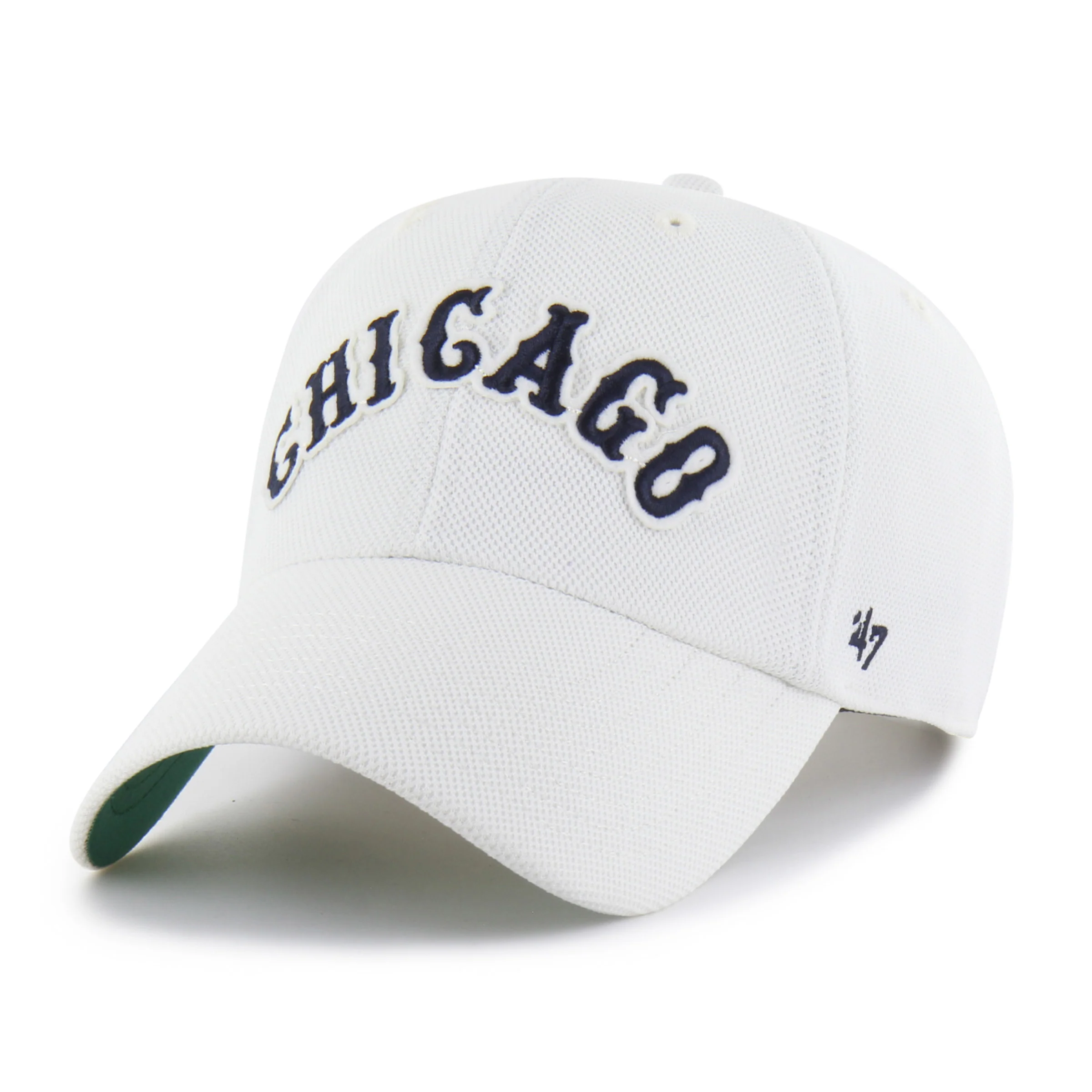 CHICAGO WHITE SOX COOPERSTOWN GRANDSTAND PIQUE SCRIPT '47 CLEAN UP