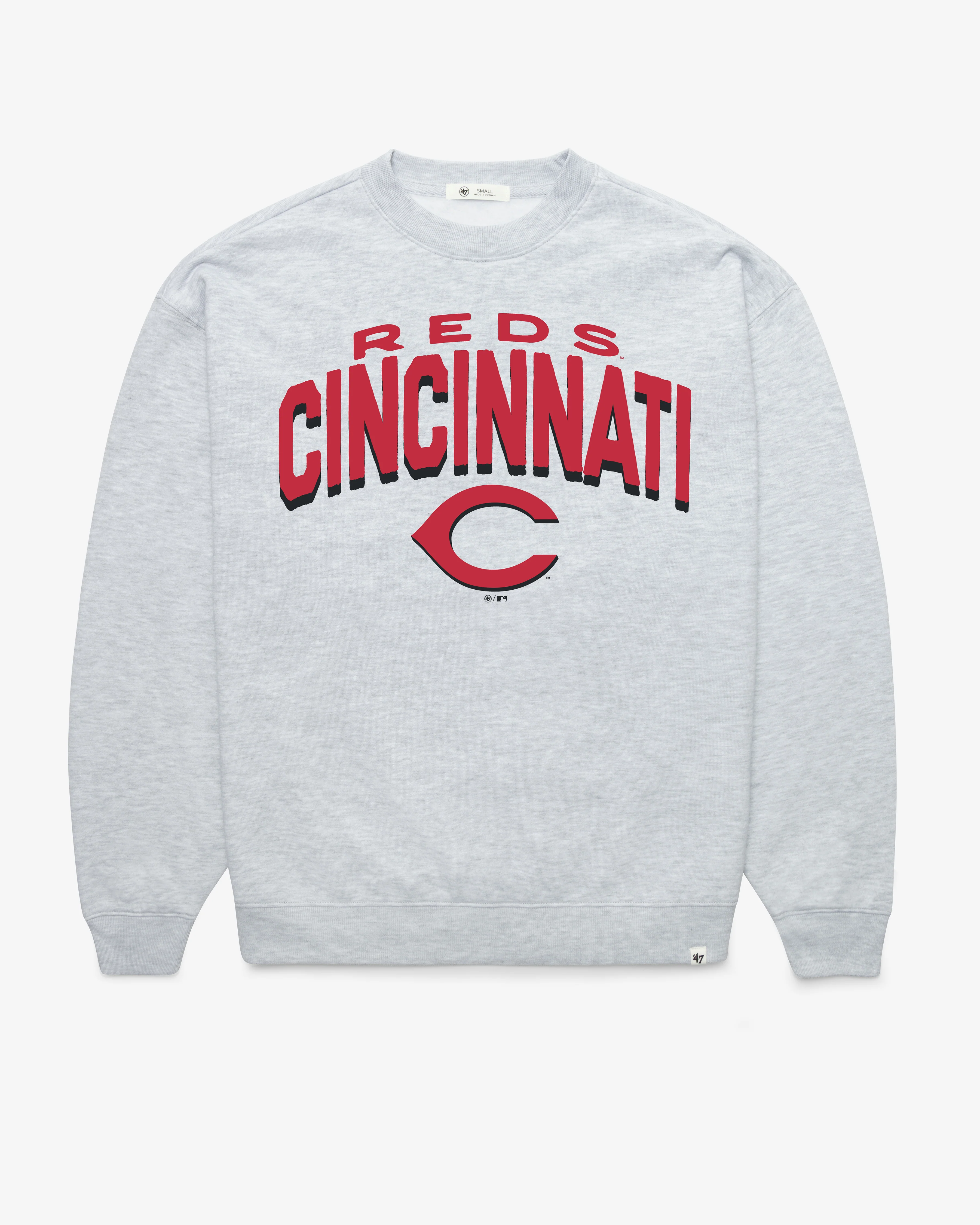 CINCINNATI REDS CAMPUS ARCH CLOUD '47 OVERSIZED CREW WOMENS