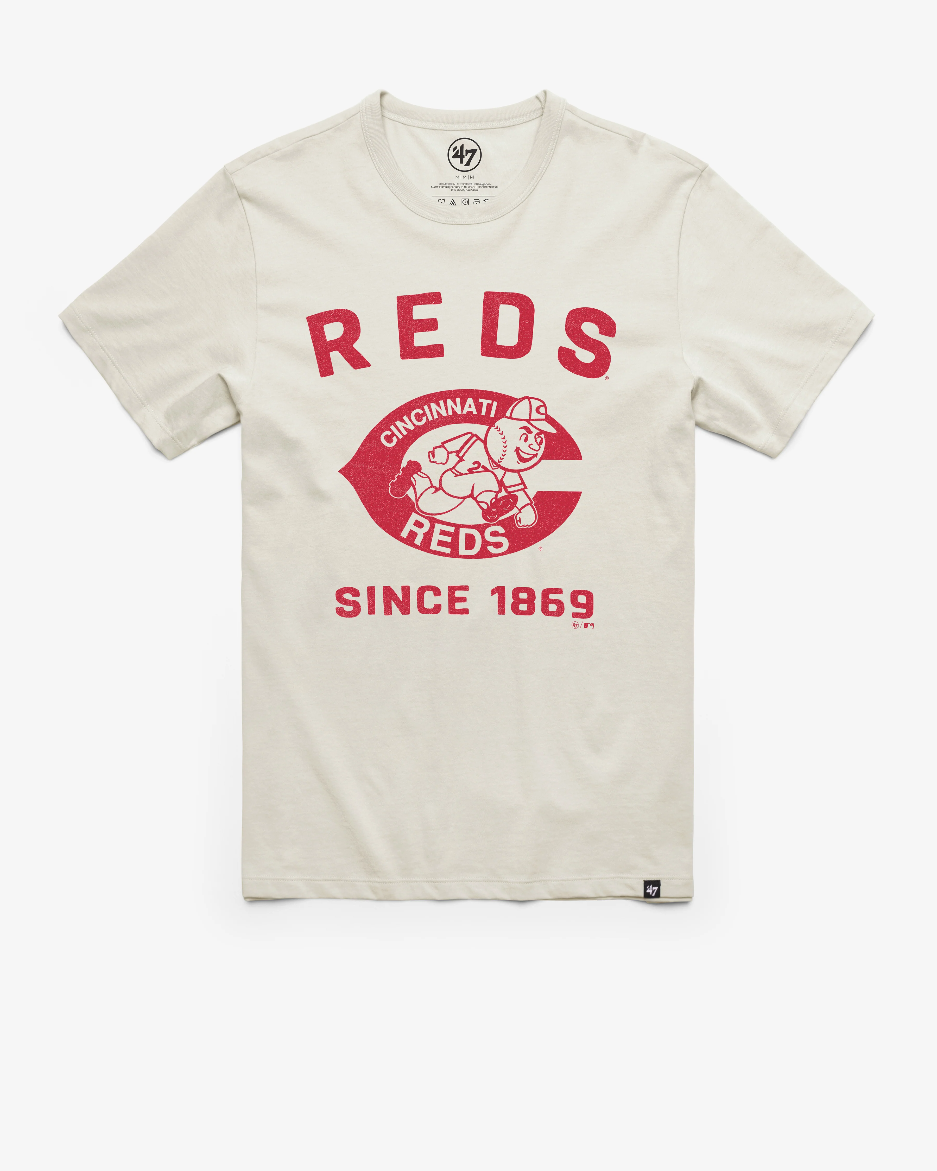 CINCINNATI REDS COOPERSTOWN DUSTER '47 FRANKLIN TEE