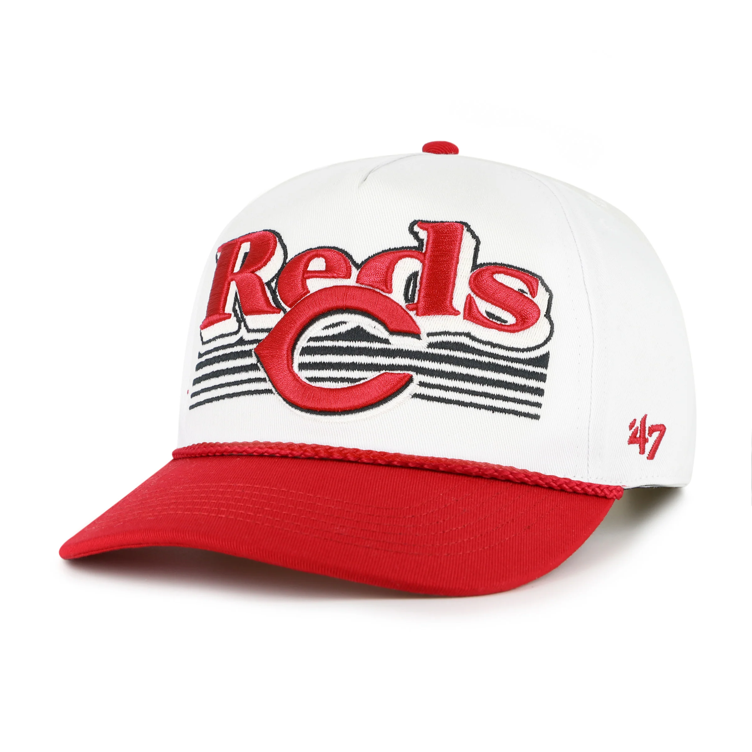 CINCINNATI REDS SCRIPT FADE TWO TONE ROPE '47 HITCH