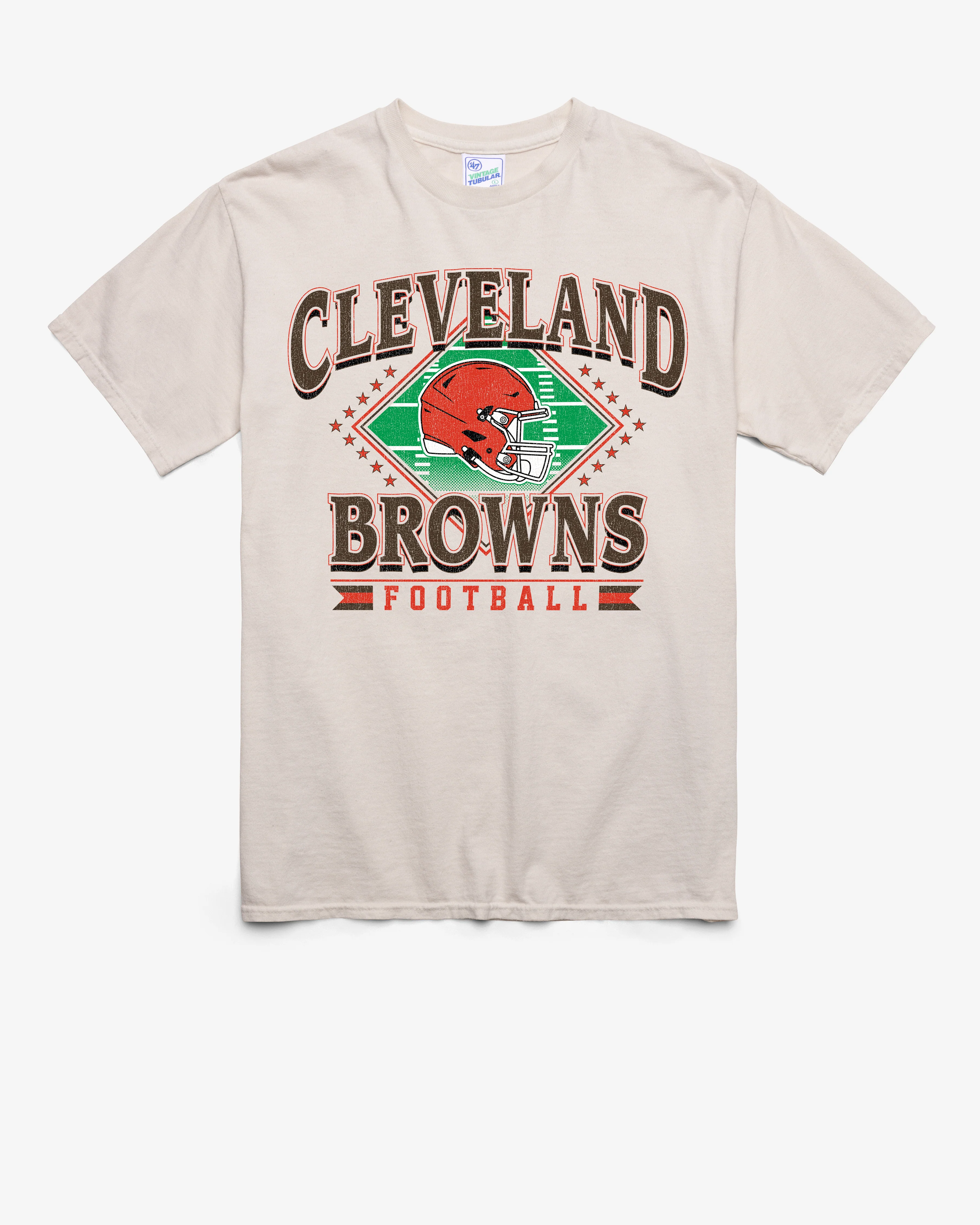 CLEVELAND BROWNS FIELD PASS VINTAGE '47 TUBULAR TEE