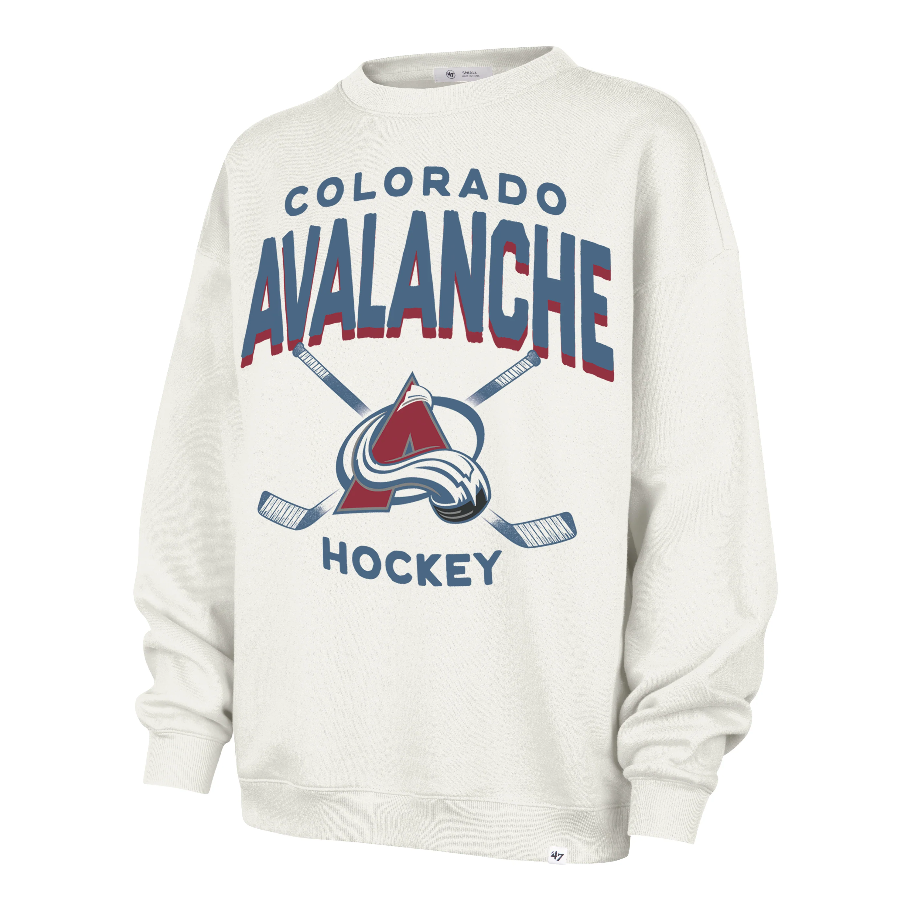 COLORADO AVALANCHE ARCH CLOUD '47 OVERSIZED CREW WOMENS