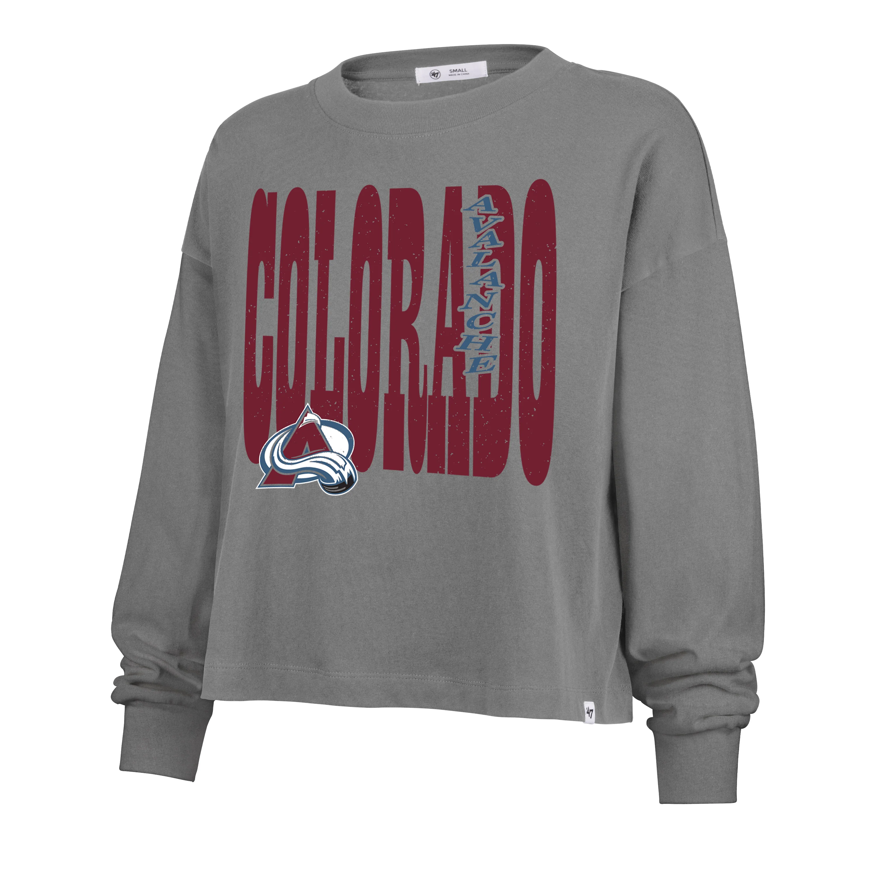 COLORADO AVALANCHE BOLD STACK '47 SYDNEY LONG SLEEVE TEE WOMENS