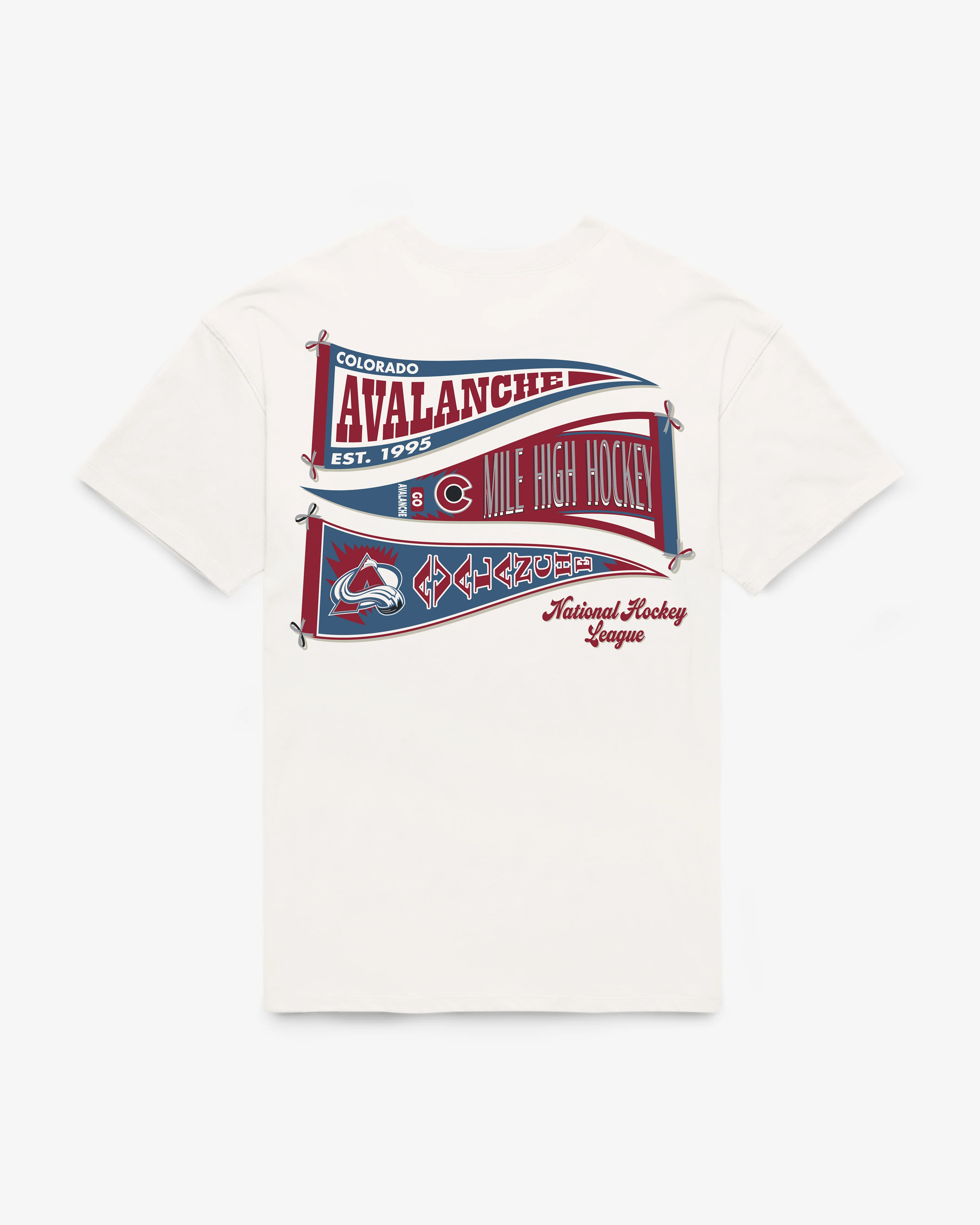 COLORADO AVALANCHE BOW AND BANNER BACKER '47 SADIE TEE WOMENS - Image 3