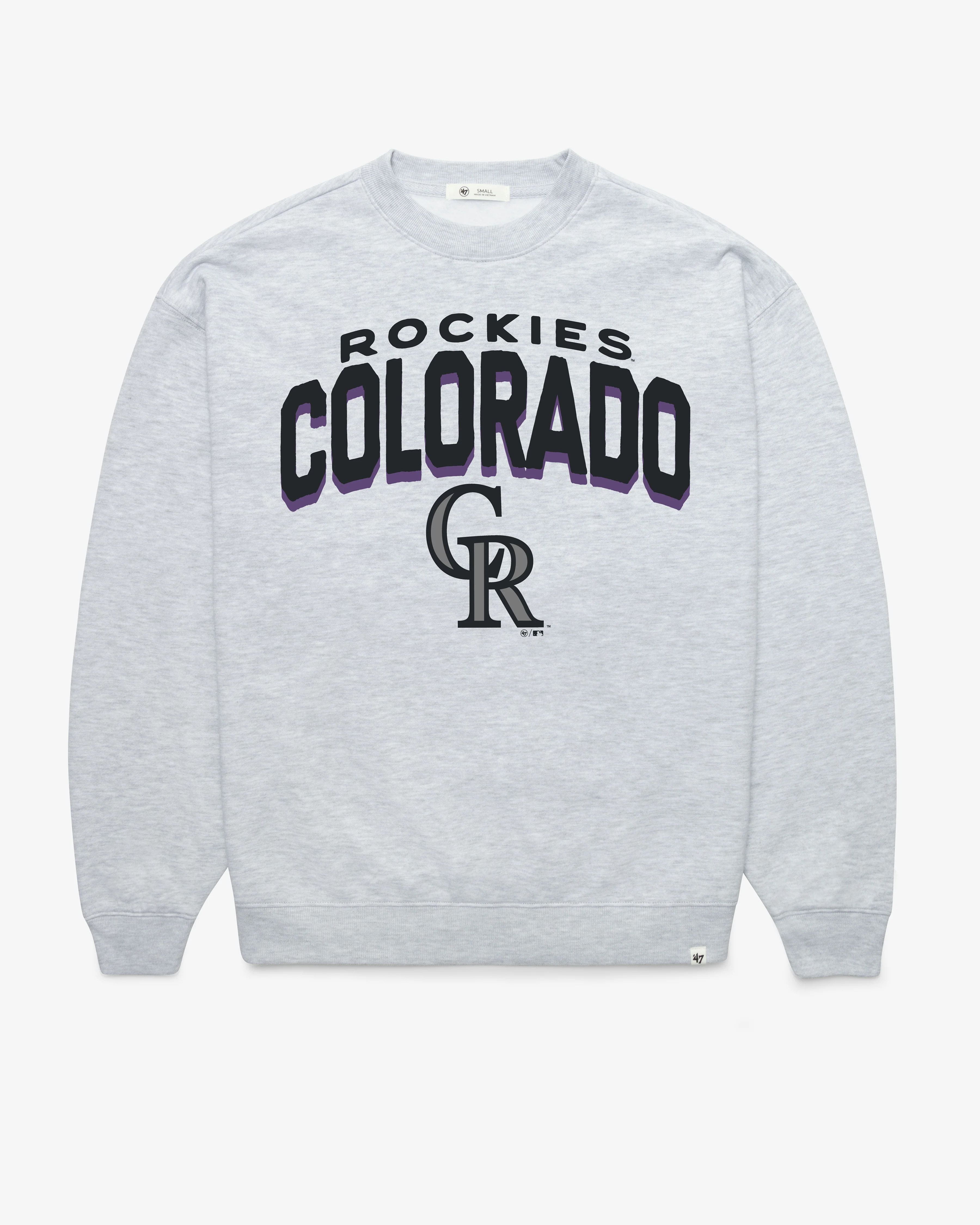 COLORADO ROCKIES CAMPUS ARCH CLOUD '47 OVERSIZED CREW WOMENS