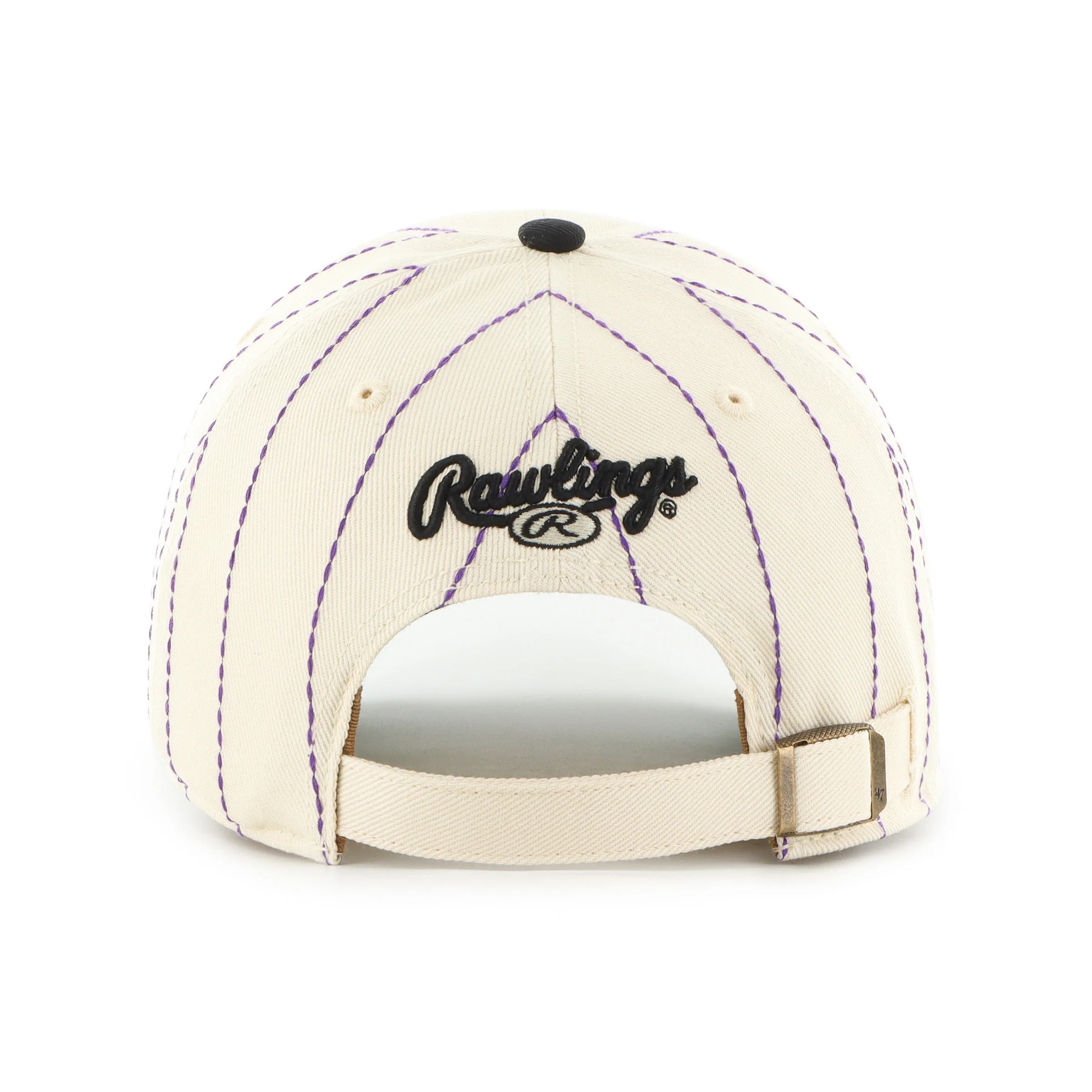 COLORADO ROCKIES COOPERSTOWN RAWLINGS PINSTRIPE '47 CLEAN UP - Image 3