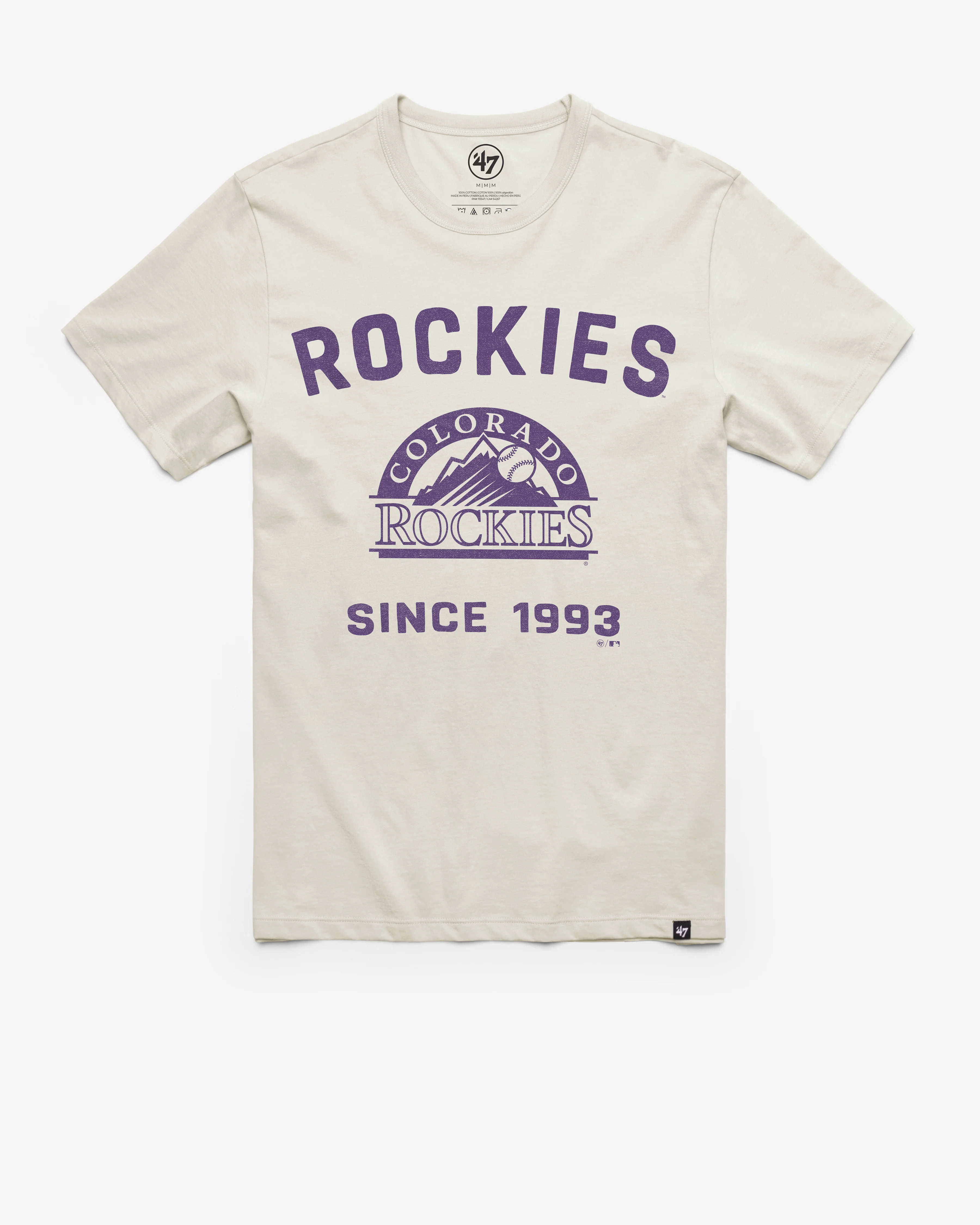 COLORADO ROCKIES COOPERSTOWN DUSTER '47 FRANKLIN TEE