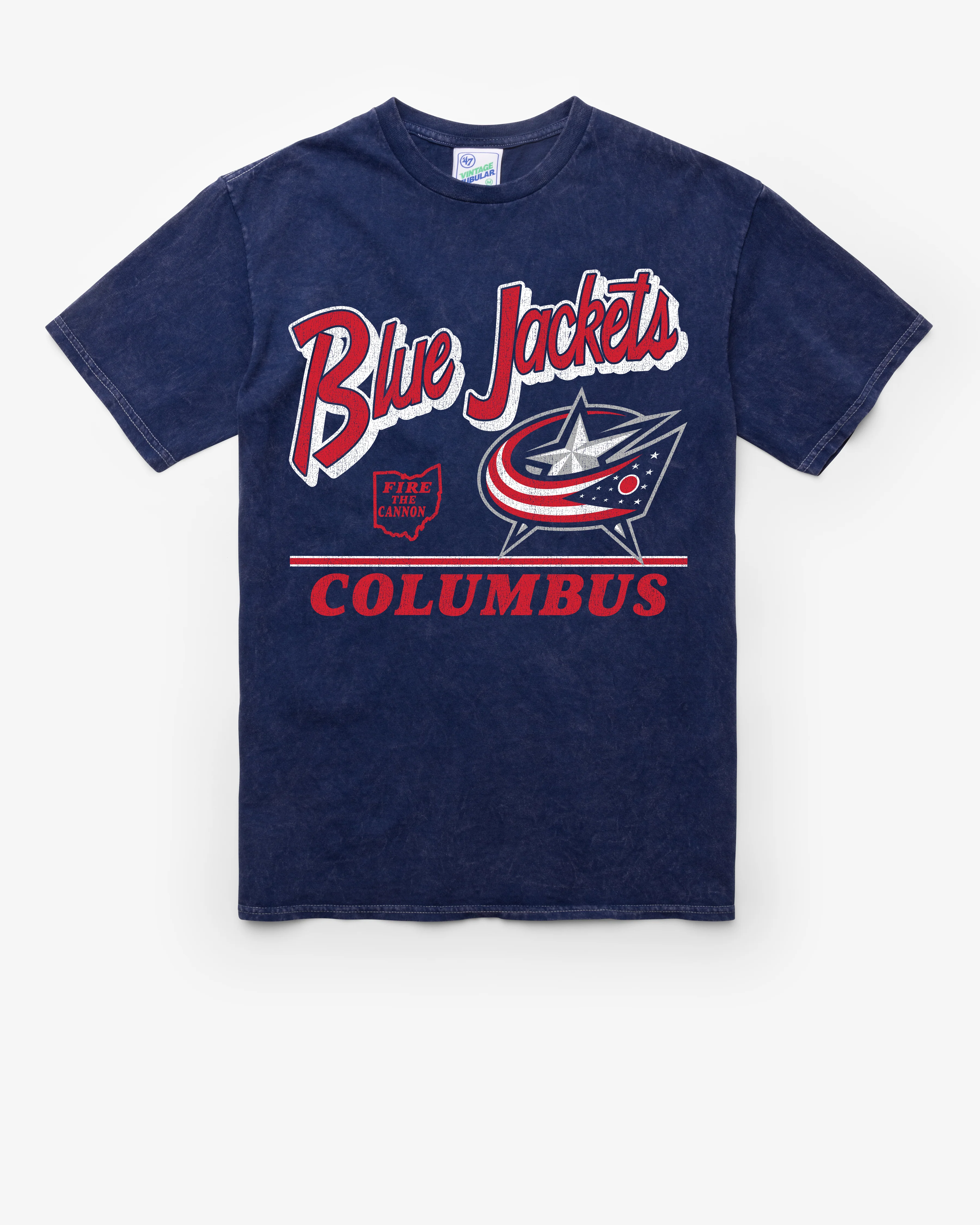 COLUMBUS BLUE JACKETS FLY BY VINTAGE '47 TUBULAR TEE
