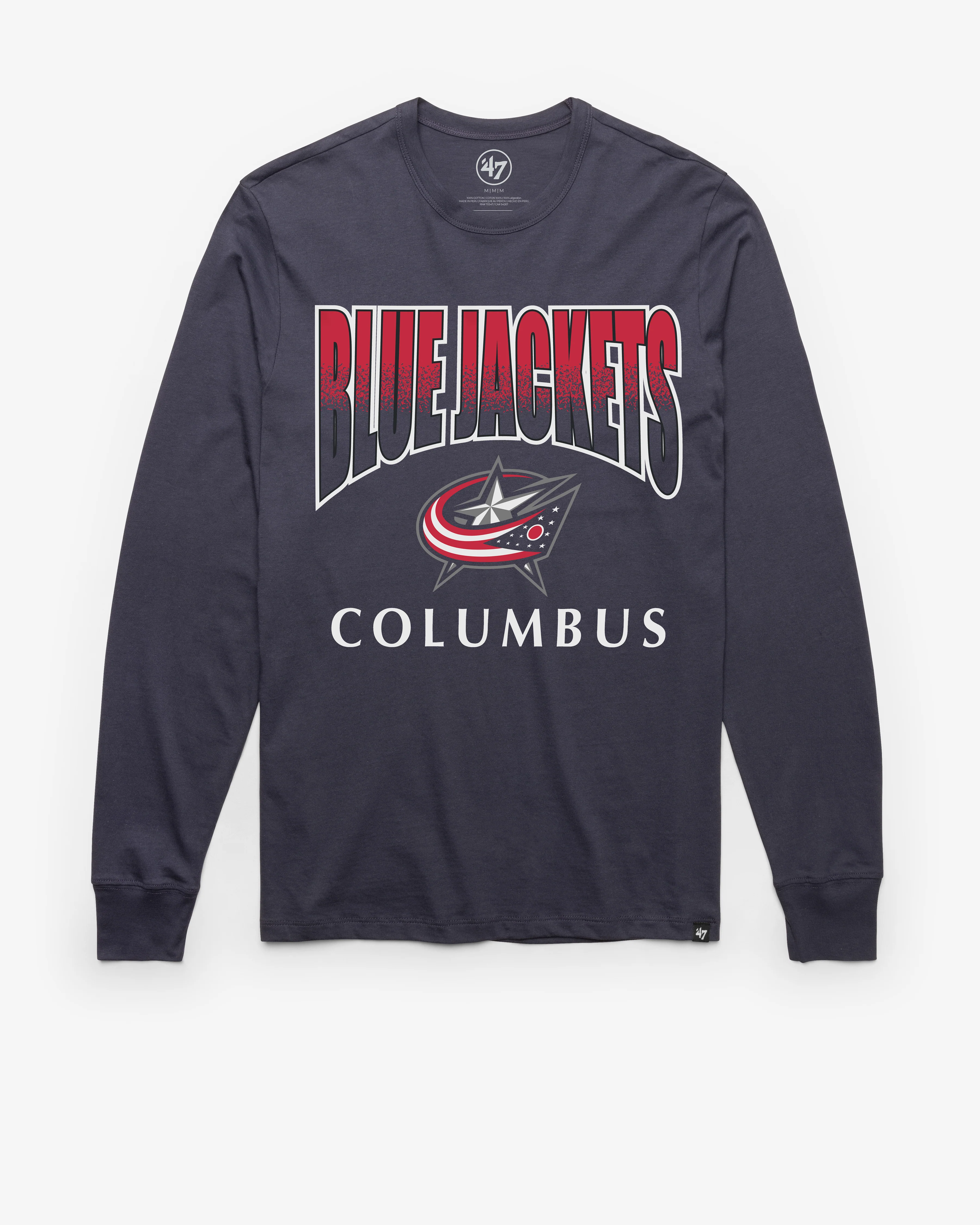 COLUMBUS BLUE JACKETS SWEEP DOWN '47 FRANKLIN LONG SLEEVE
