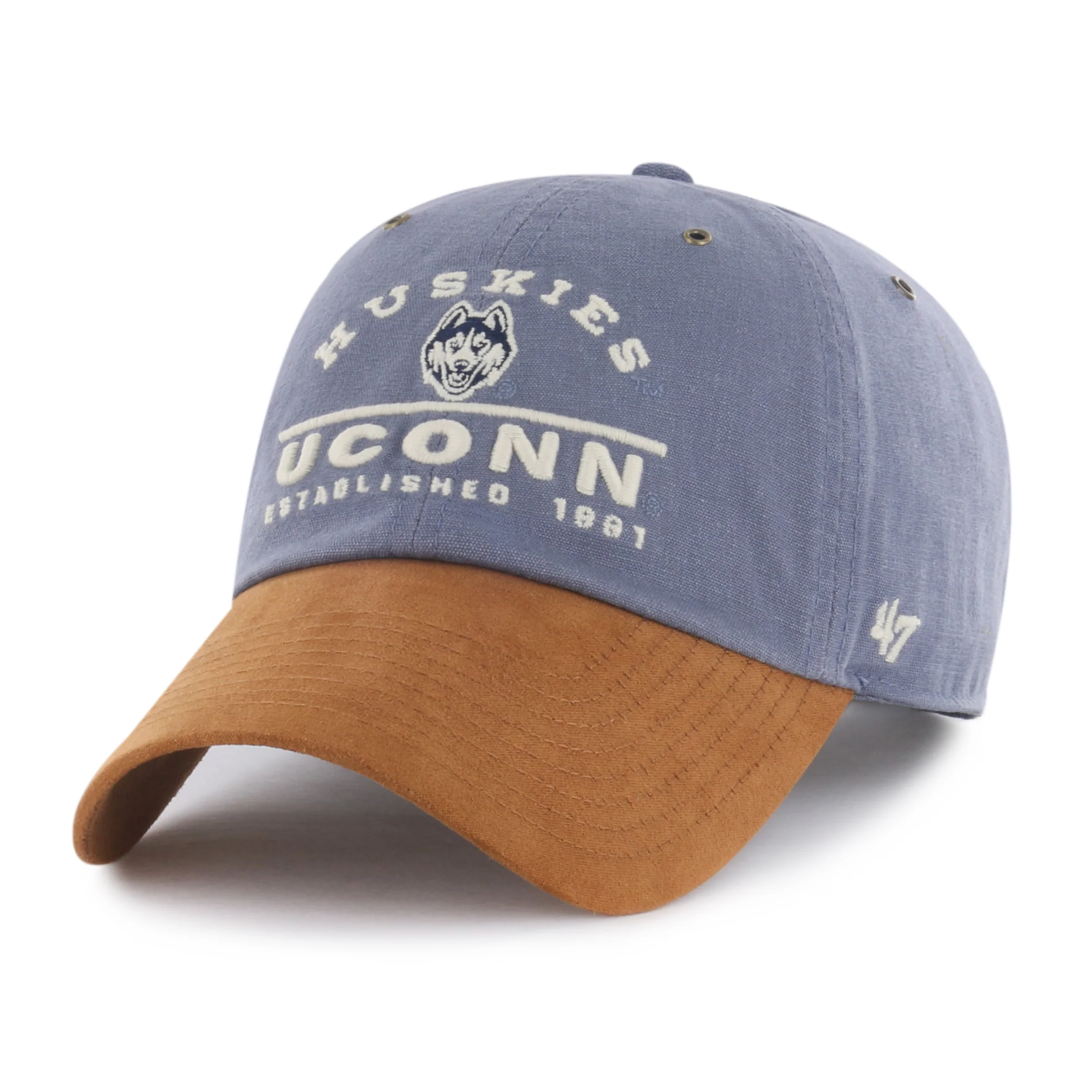 CONNECTICUT HUSKIES UCONN DOG WINDHAM SUEDE '47 CLEAN UP