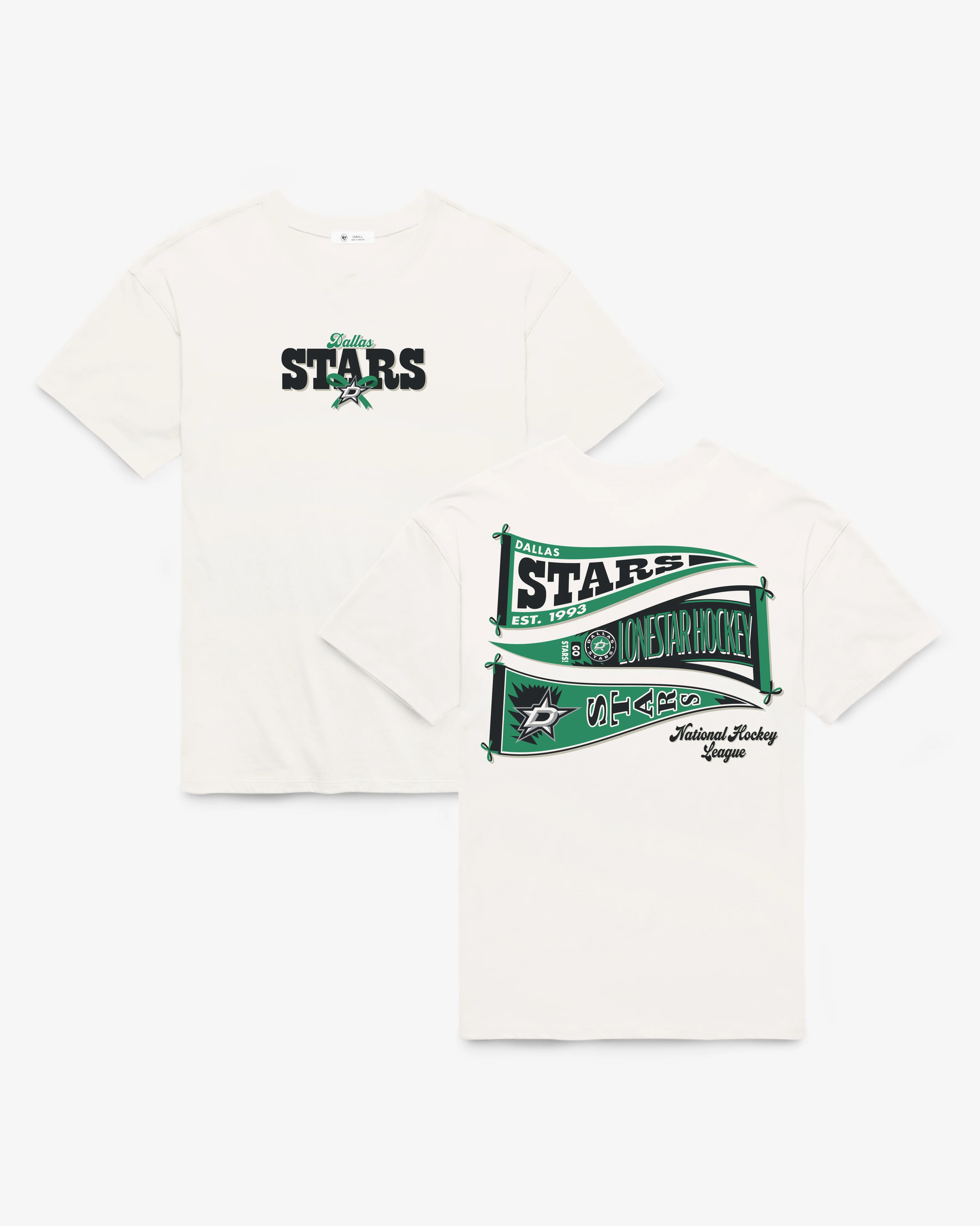 DALLAS STARS BOW AND BANNER BACKER '47 SADIE TEE WOMENS