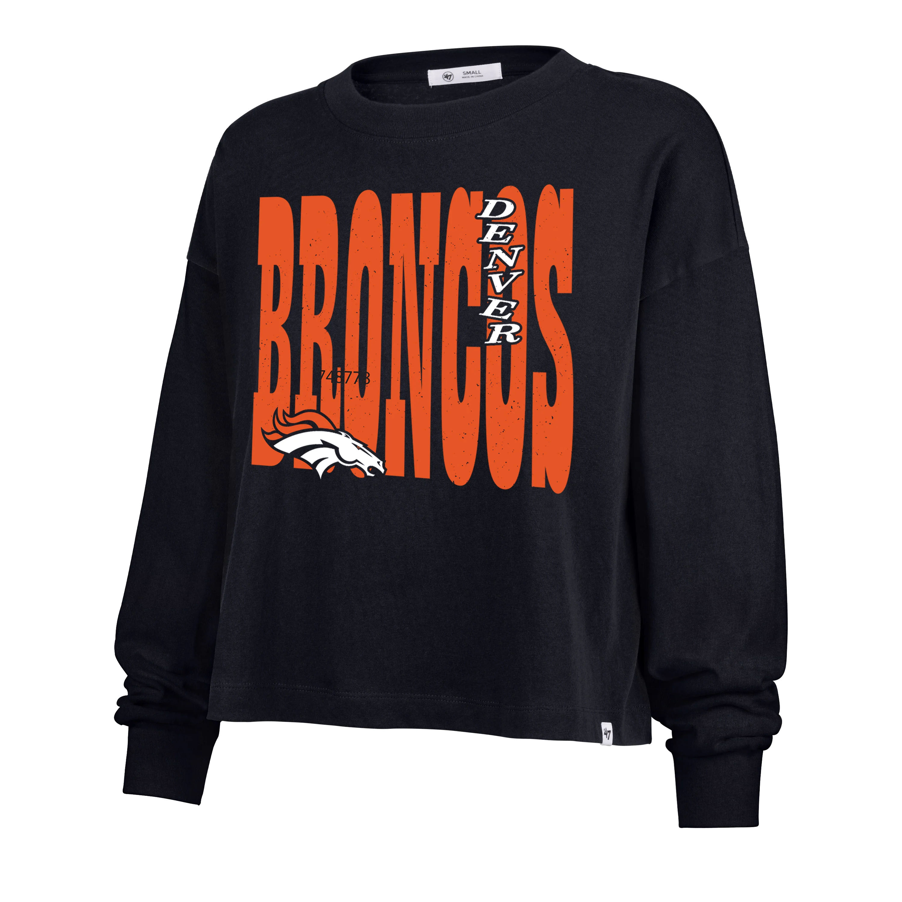 DENVER BRONCOS BOLD STACK '47 SYDNEY LONG SLEEVE TEE WOMENS