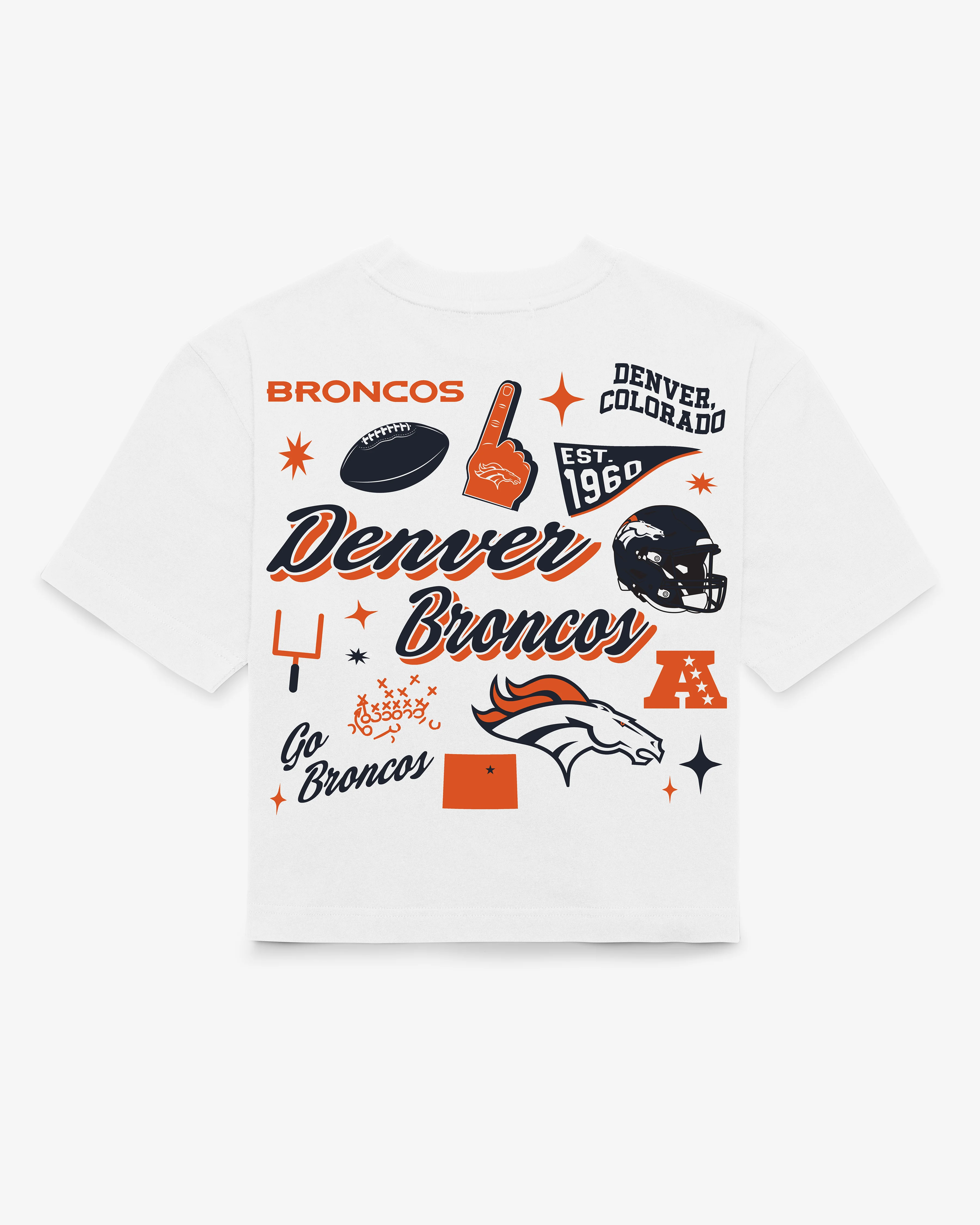 DENVER BRONCOS COLLAGE SCRIPT '47 REED CITY TEE WOMENS - Image 3