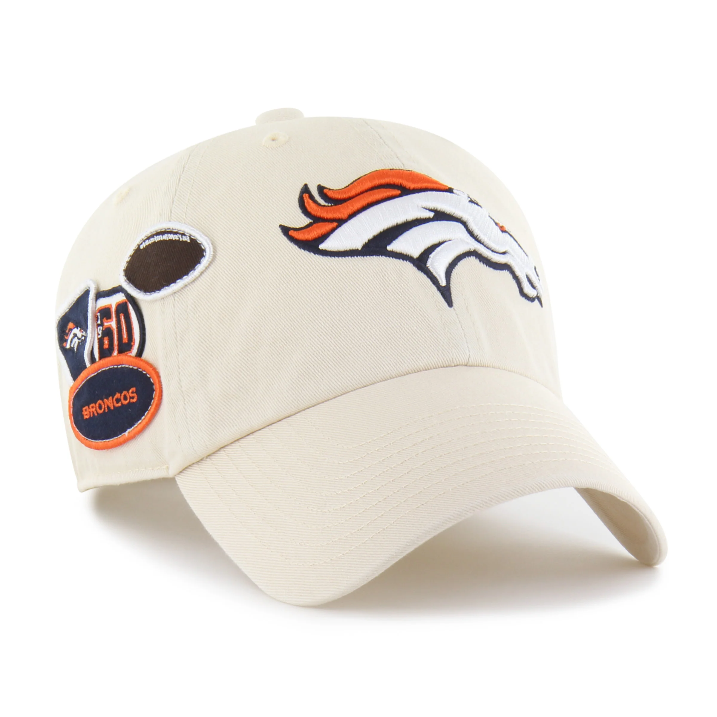 DENVER BRONCOS BADGES '47 CLEAN UP