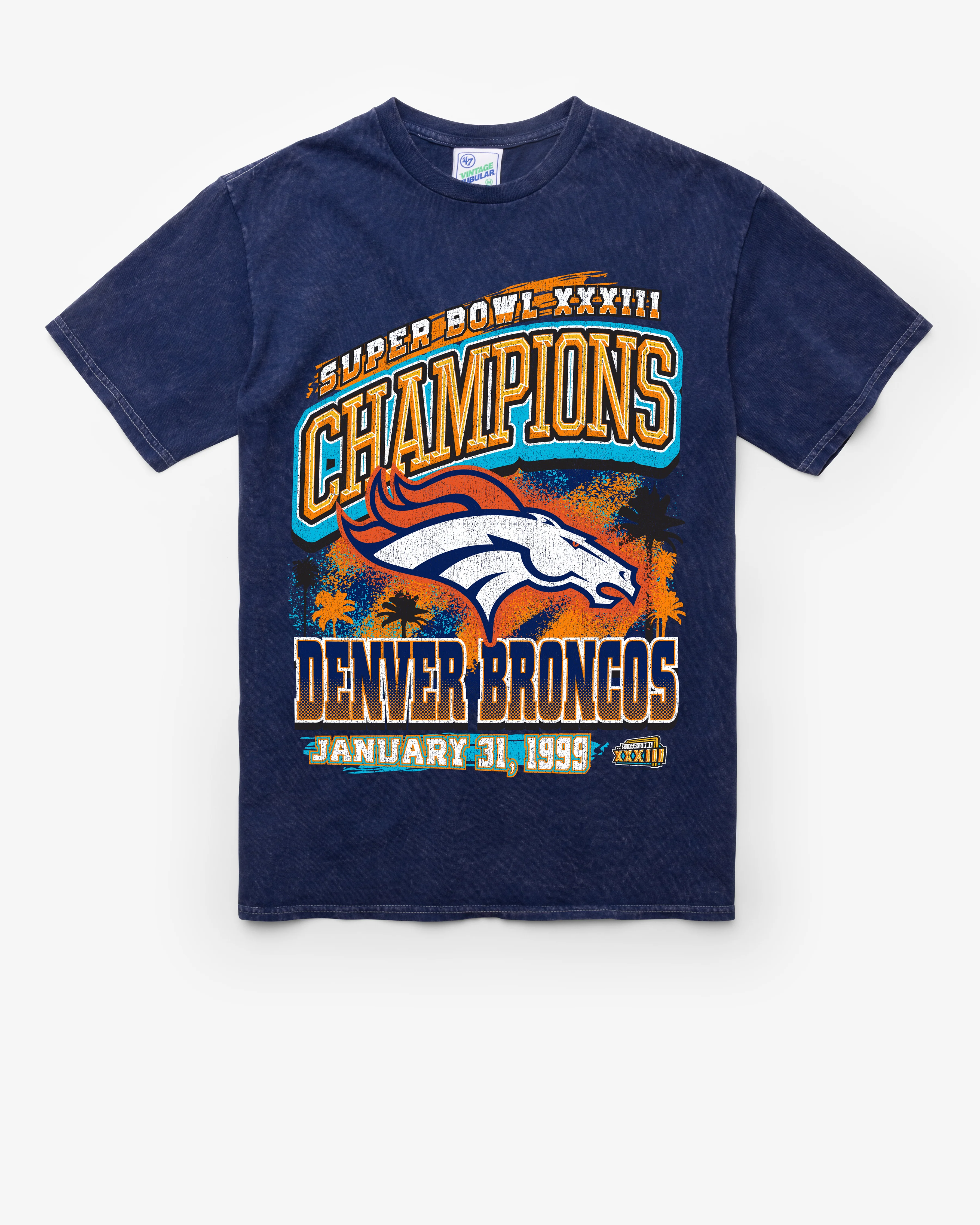 DENVER BRONCOS SUPER BOWL GRIDIRON LOCKER VINTAGE '47 TUBULAR TEE