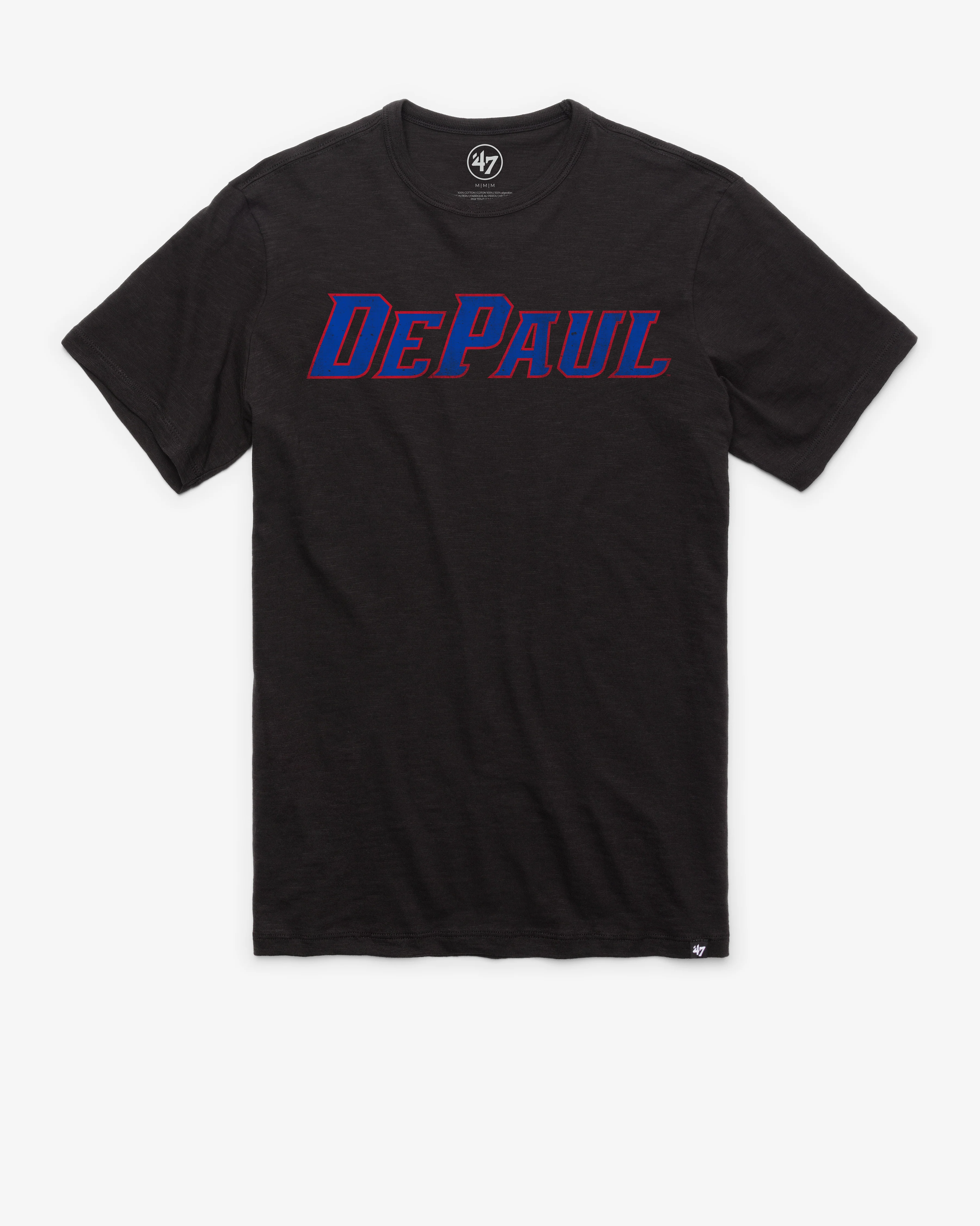 DEPAUL BLUE DEMONS GRIT WORDMARK '47 SCRUM TEE