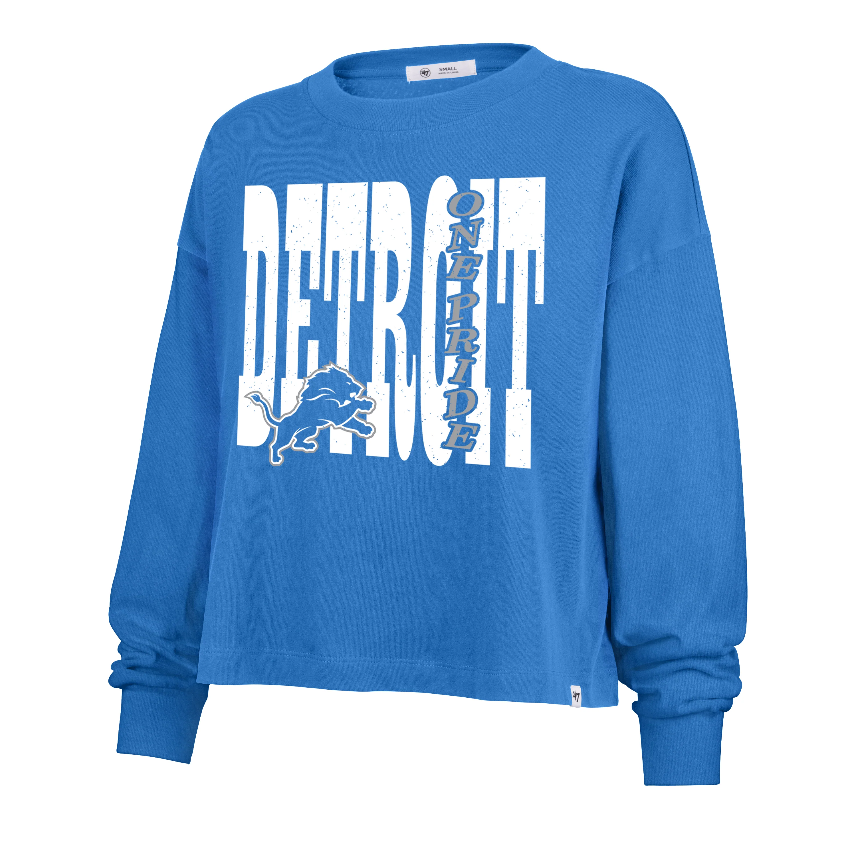 DETROIT LIONS BOLD STACK '47 SYDNEY LONG SLEEVE TEE WOMENS