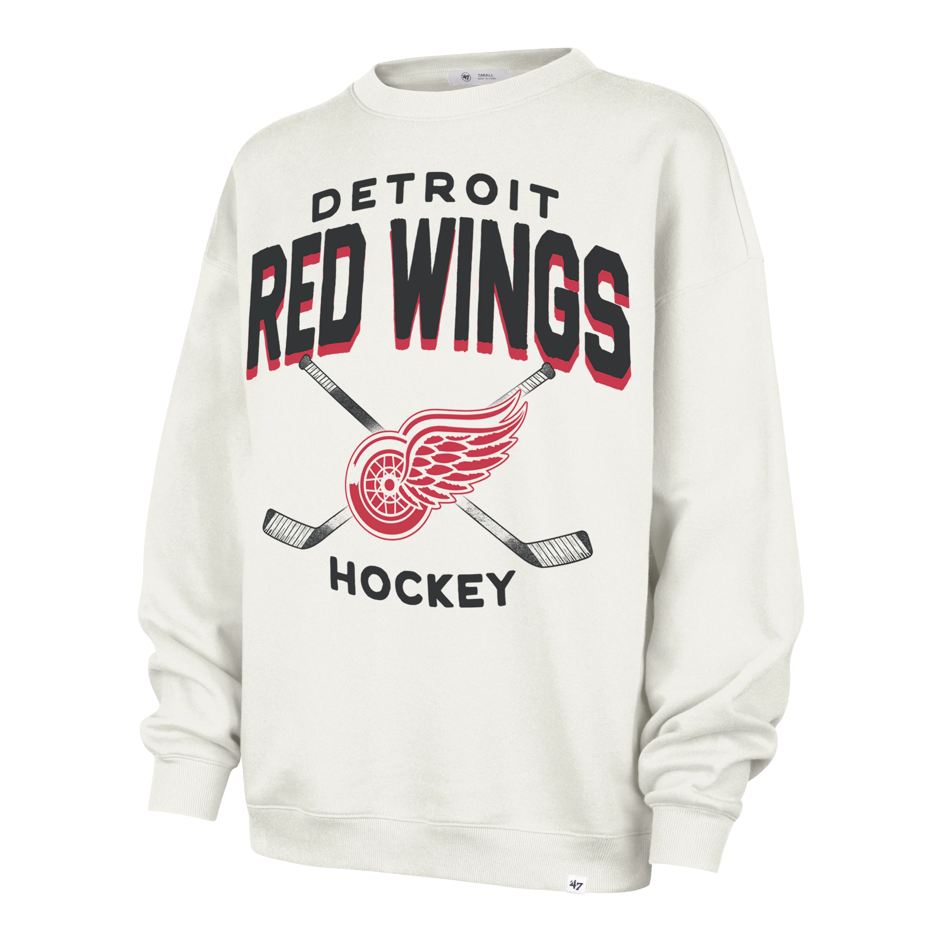 DETROIT RED WINGS ARCH CLOUD '47 OVERSIZED CREW WOMENS