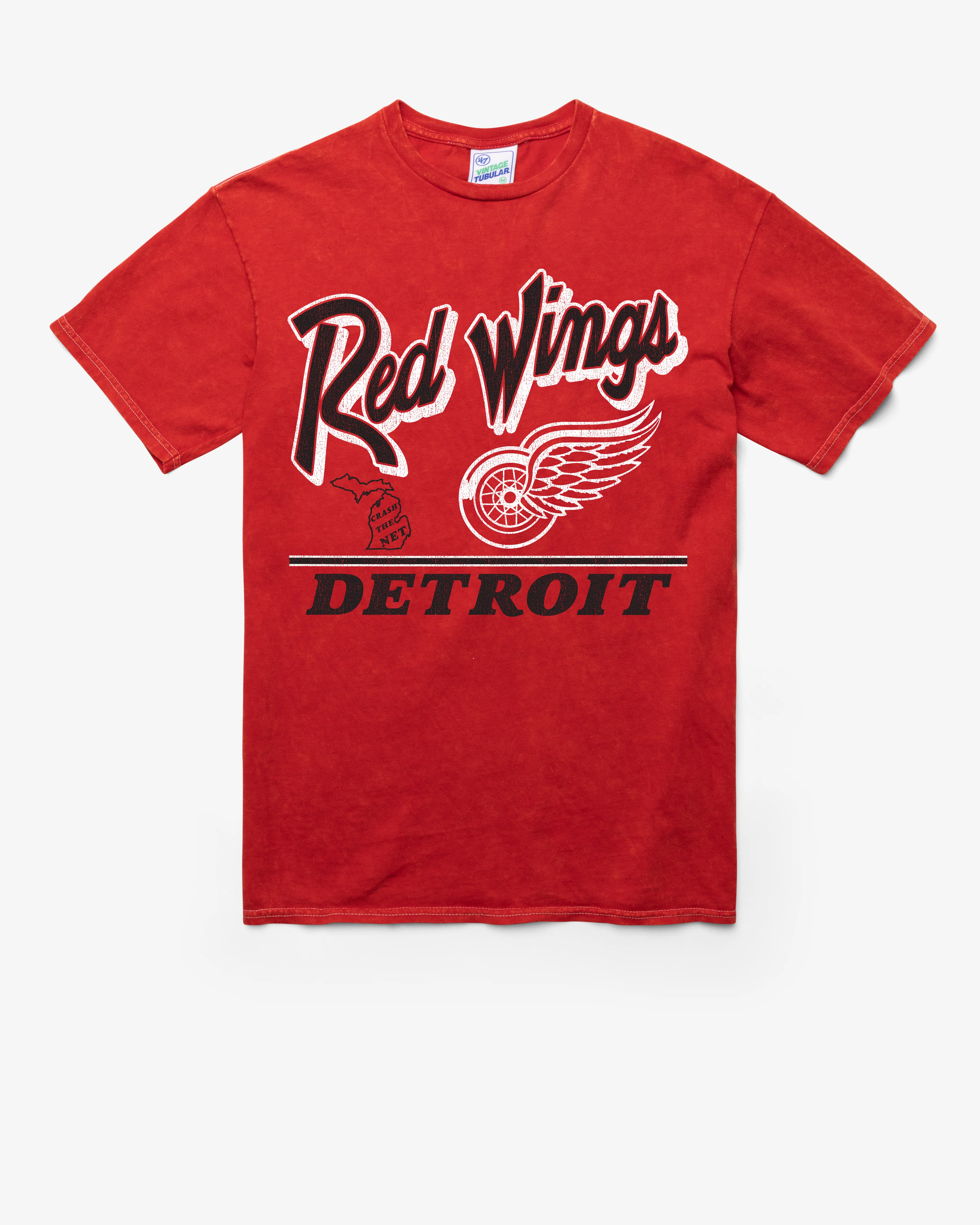 DETROIT RED WINGS FLY BY VINTAGE '47 TUBULAR TEE