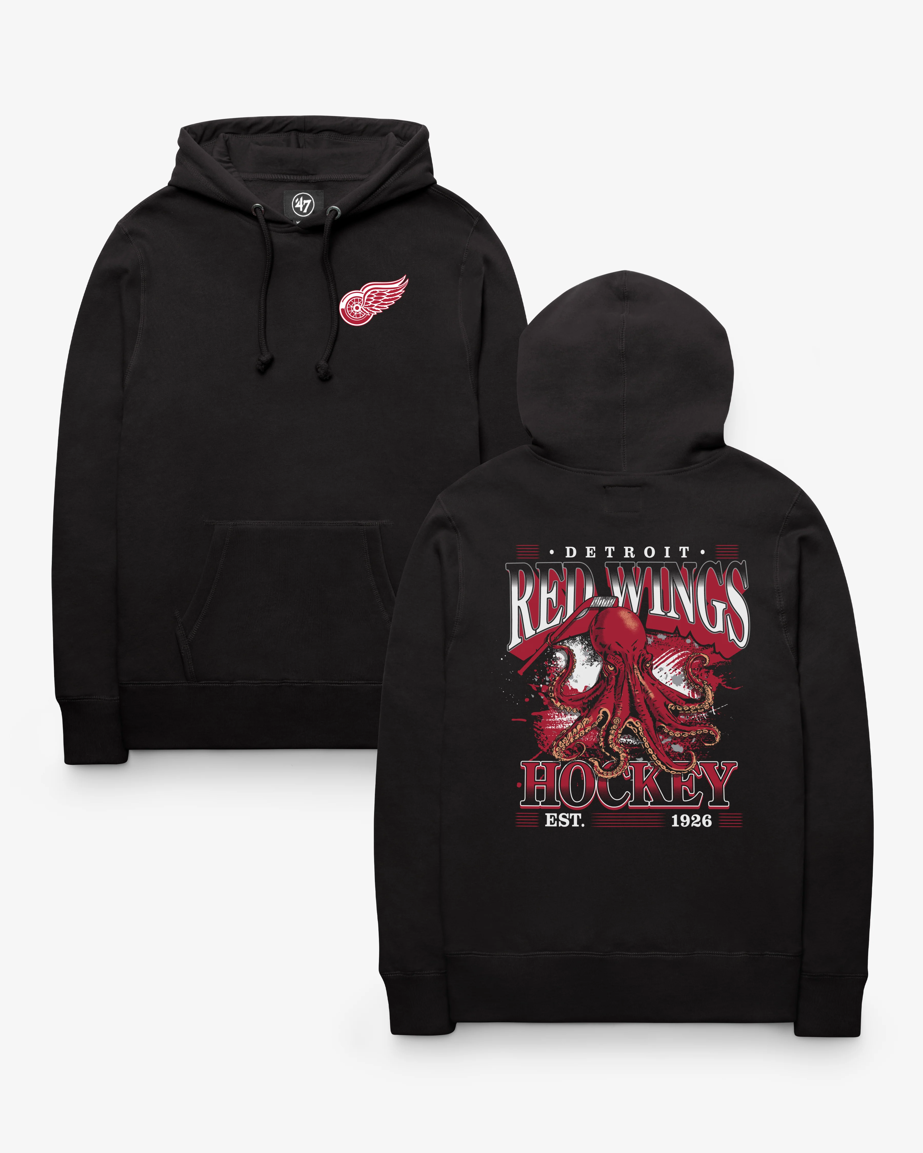 DETROIT RED WINGS BACKER '47 HEADLNE HOOD