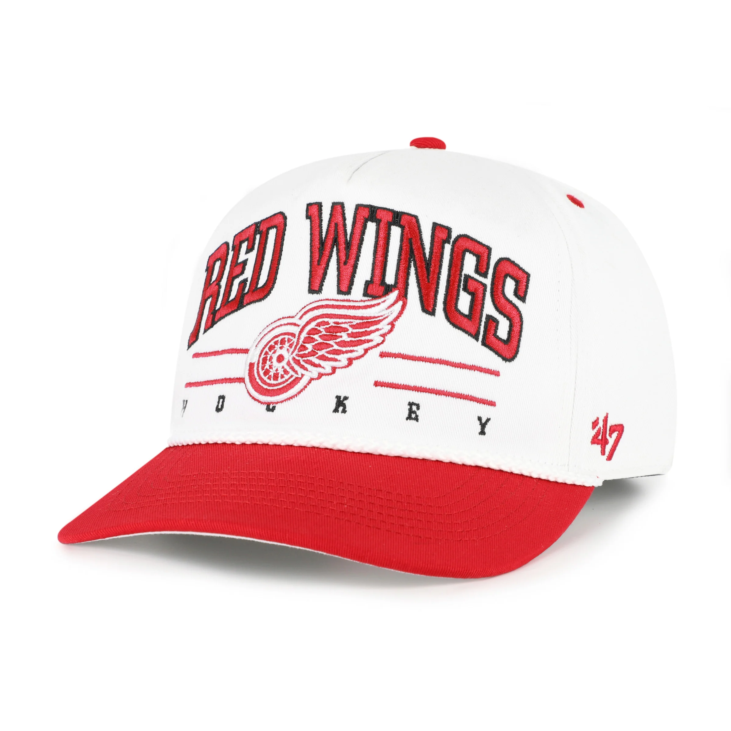 DETROIT RED WINGS ROSCOE ROPE TWO TONE '47 HITCH