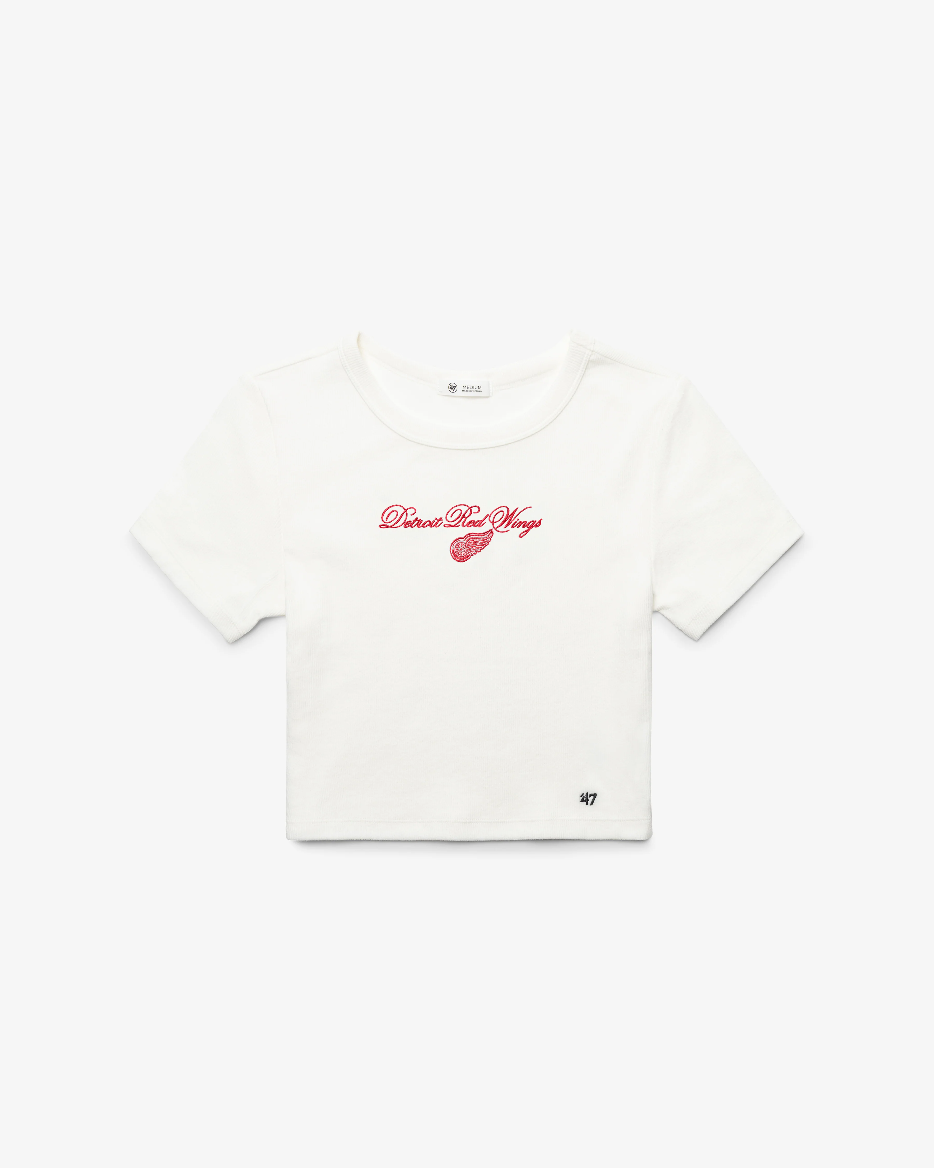 DETROIT RED WINGS SCRIPT '47 BABY RIB TEE WOMENS