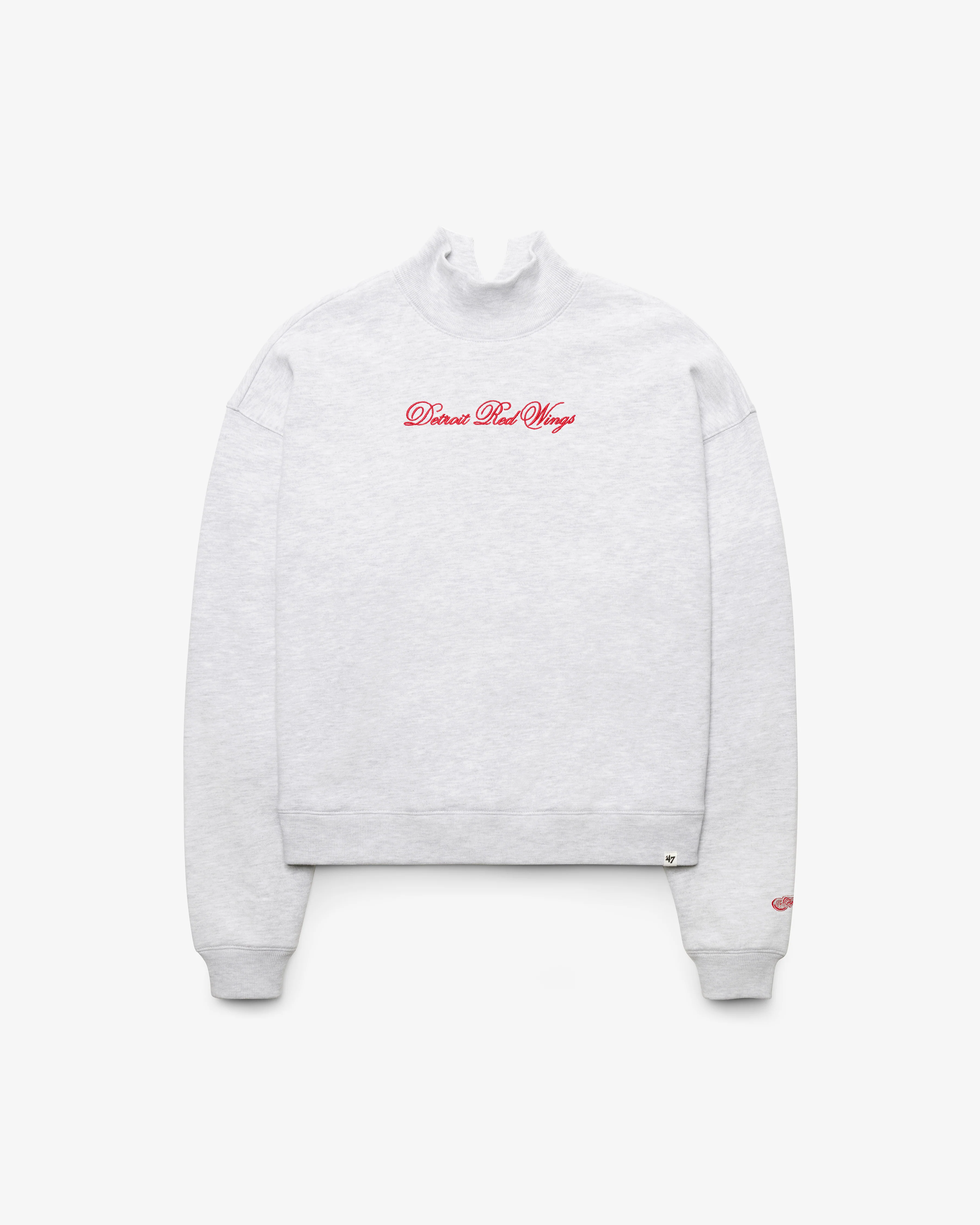 DETROIT RED WINGS SCRIPT '47 MOCK NECK PULLOVER WOMENS