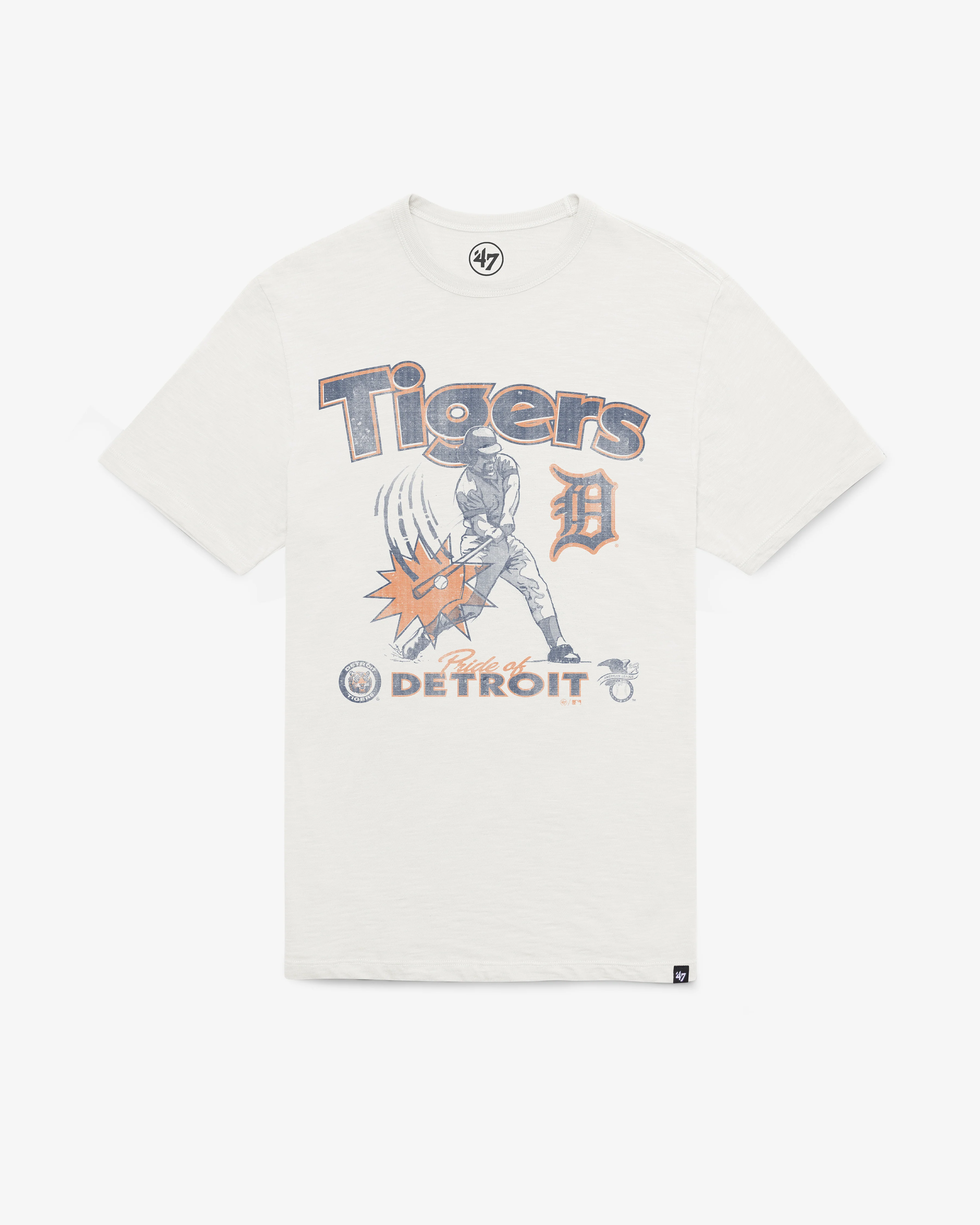 DETROIT TIGERS COOPERSTOWN SWINGIN' '47 SCRUM TEE
