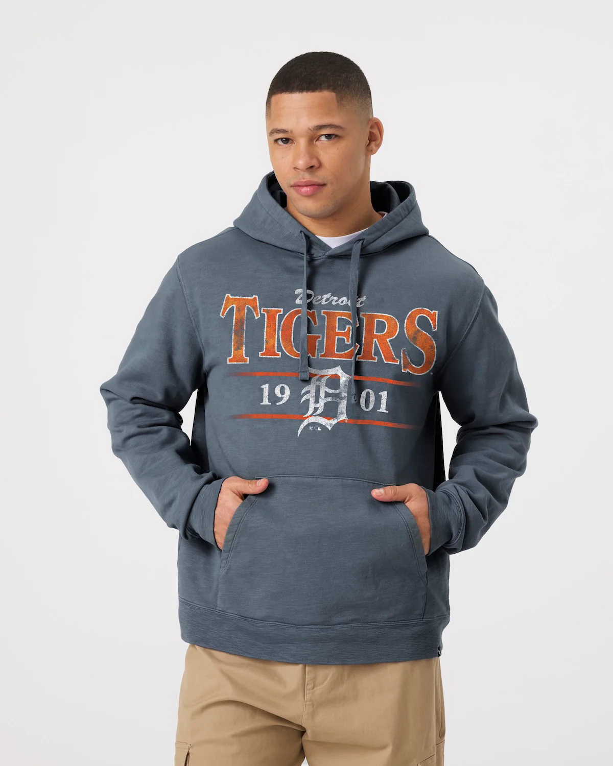 DETROIT TIGERS RECLAIMED '47 SLUB FRENCH TERRY HOOD