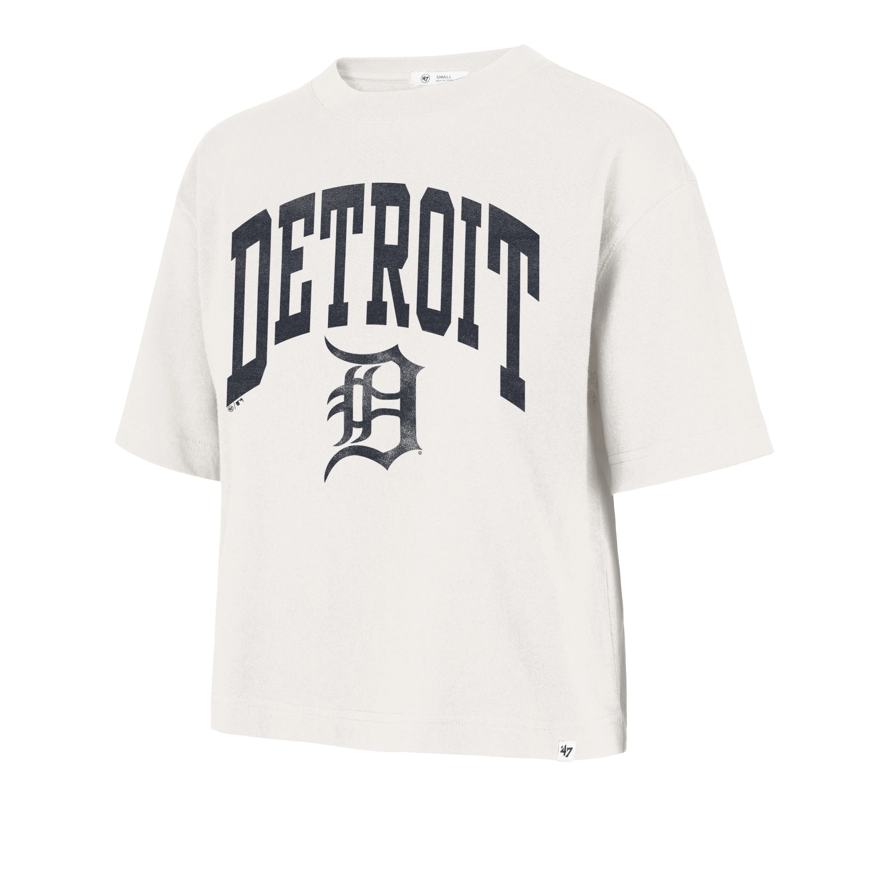 DETROIT TIGERS SHALE '47 FOUNDATION CROP TEE WOMENS