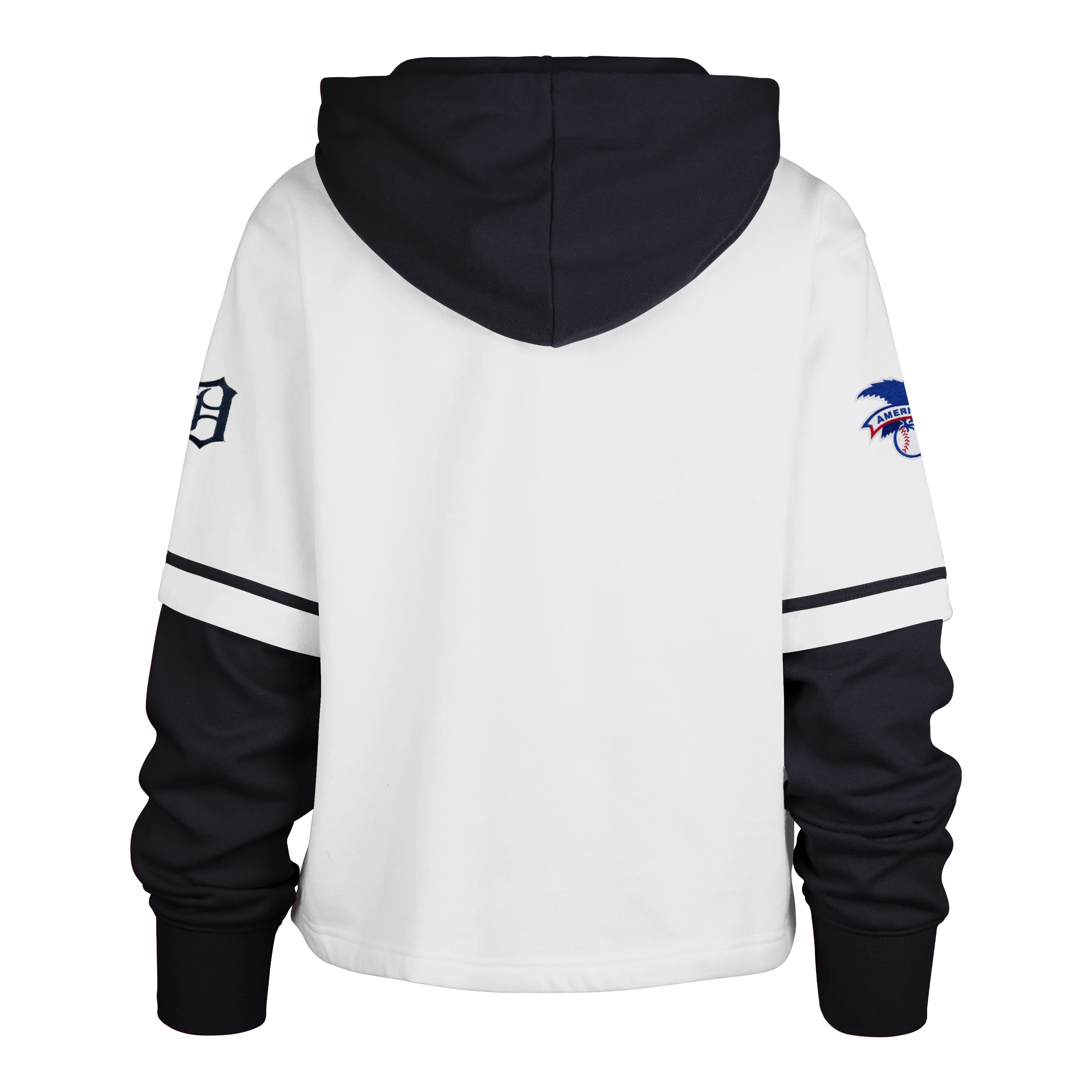 DETROIT TIGERS TRIFECTA CROPPED '47 SHORTSTOP PULLOVER HOOD WOMENS - Image 2