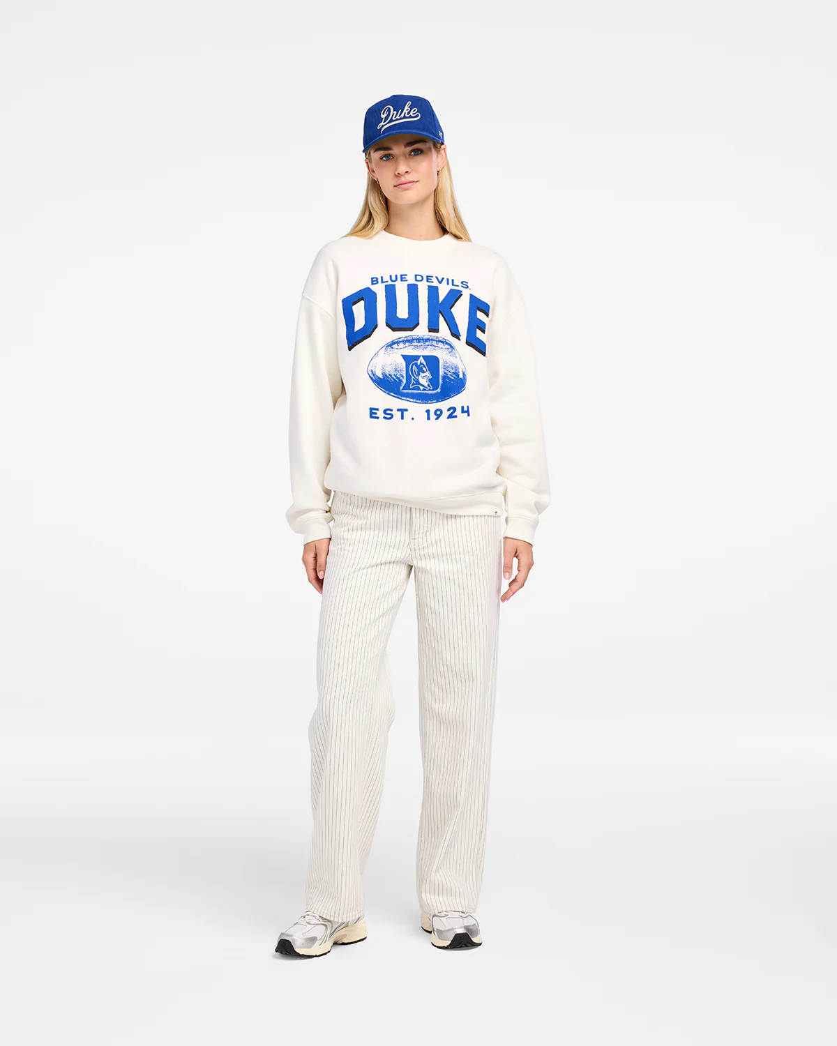 DUKE BLUE DEVILS ARCH CLOUD '47 OVERSIZED CREW WOMENS - Image 4