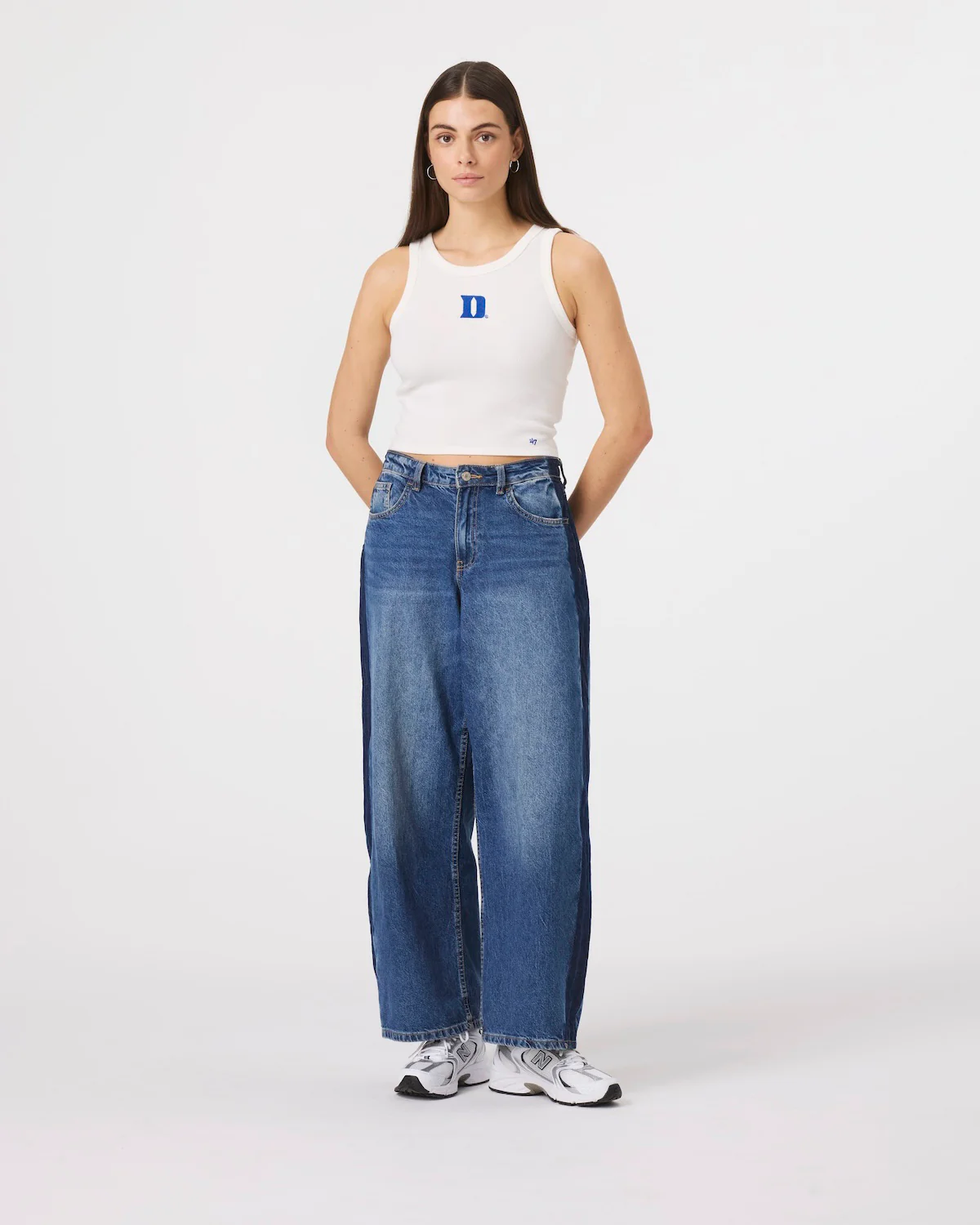 DUKE BLUE DEVILS UPLIFT '47 BABY RIB TANK WOMENS - Image 3