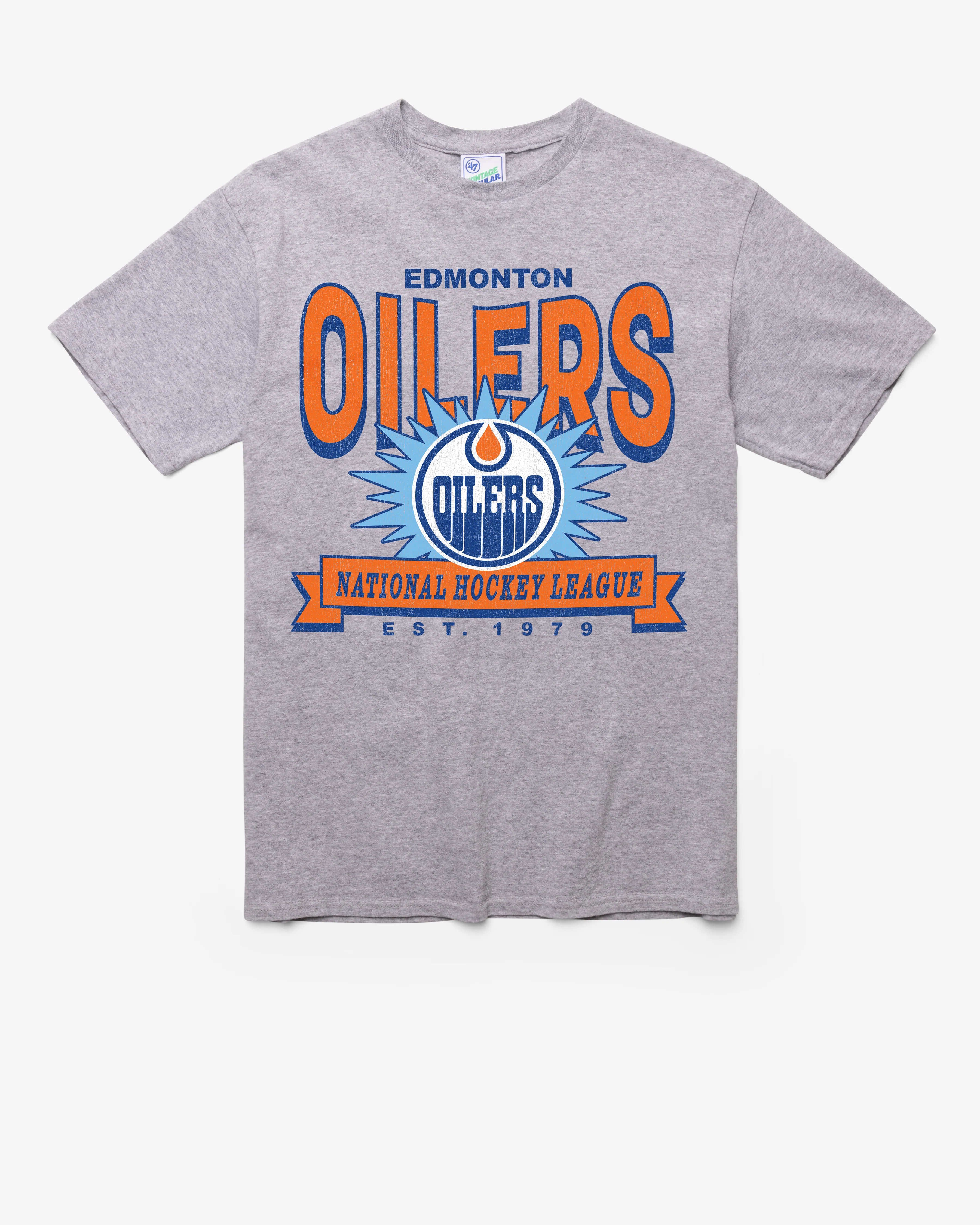 EDMONTON OILERS TWELVE SIX VINTAGE '47 TUBULAR TEE