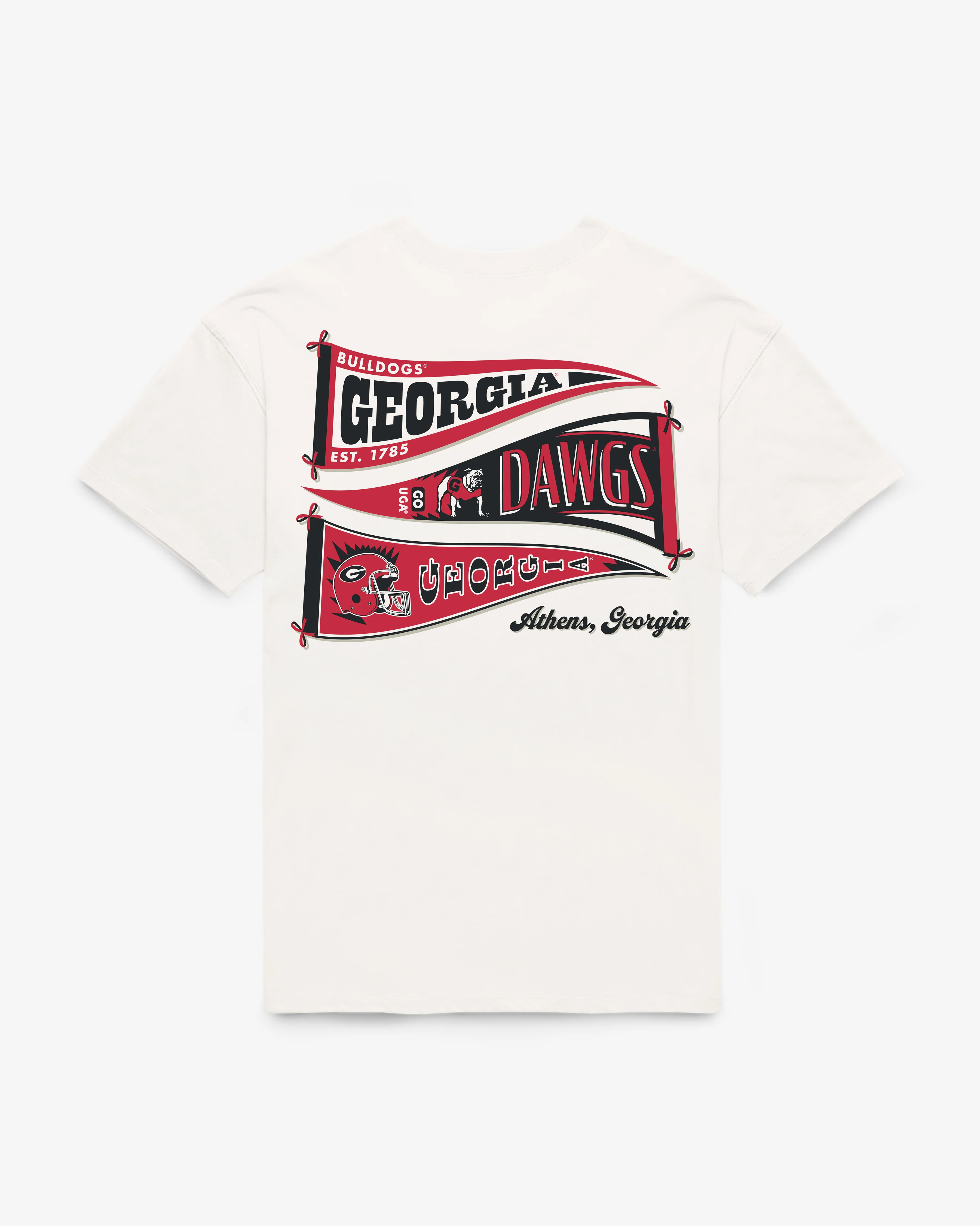 GEORGIA BULLDOGS BOW AND BANNER BACKER '47 SADIE TEE WOMENS - Image 3