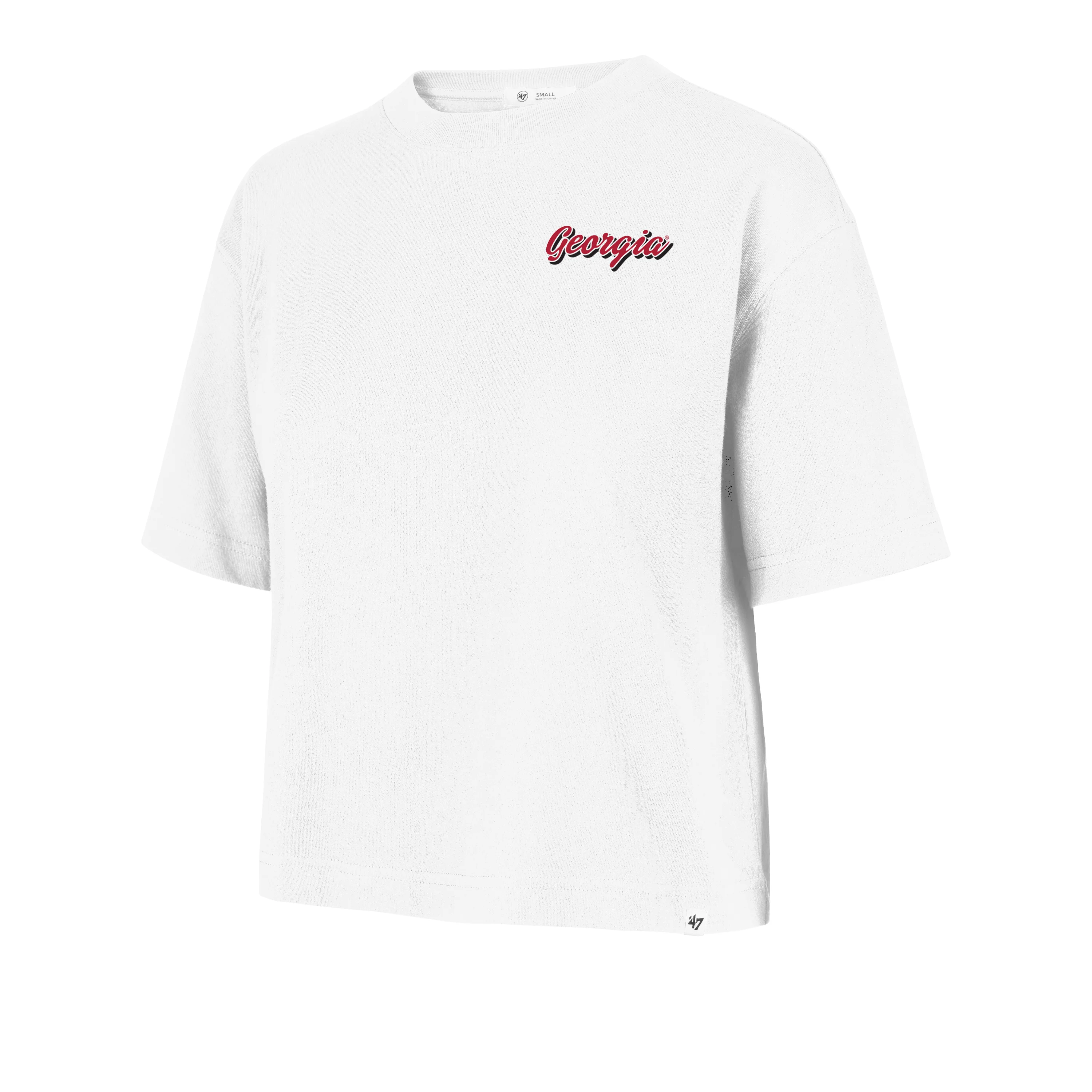 GEORGIA BULLDOGS COLLAGE SCRIPT '47 REED CITY TEE WOMENS