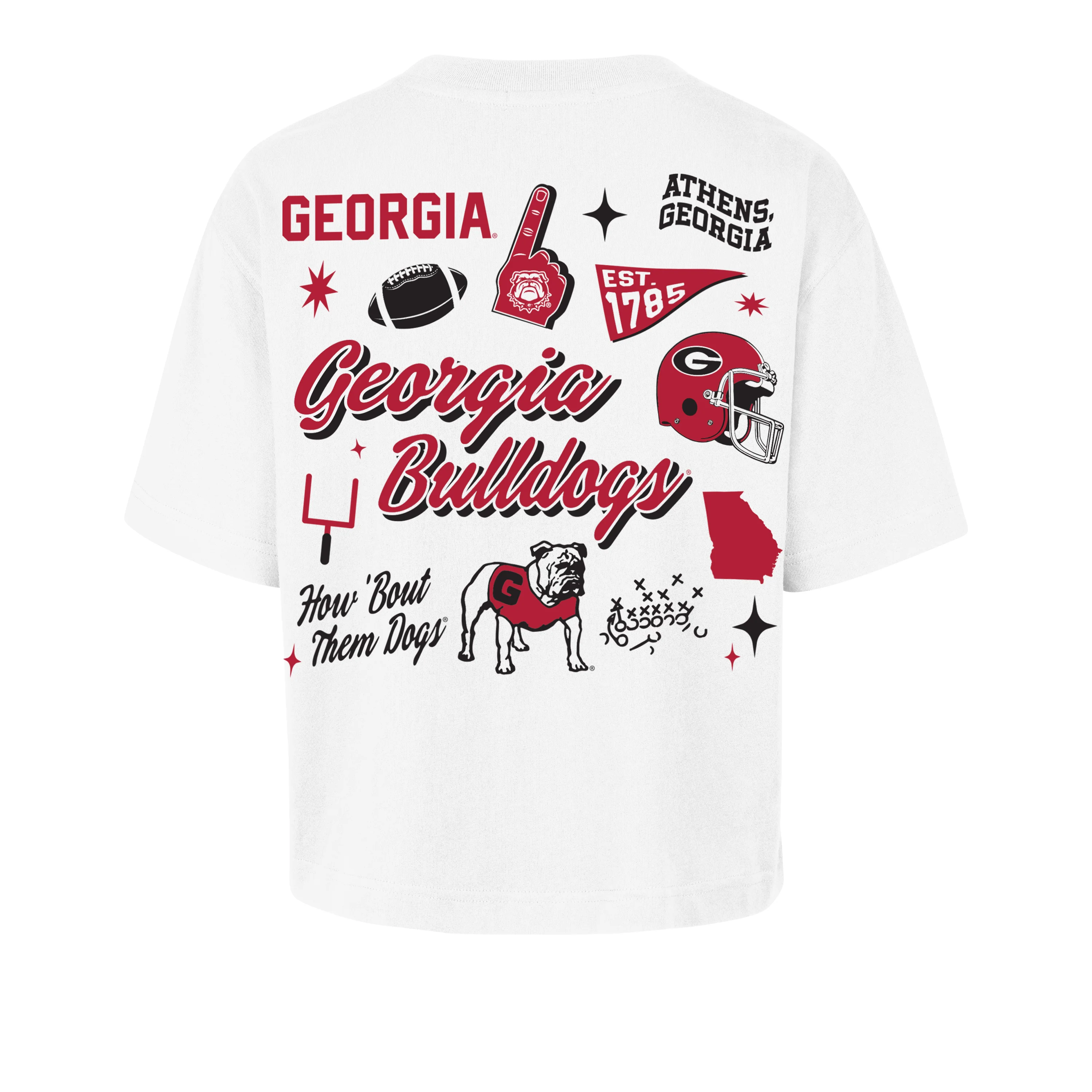 GEORGIA BULLDOGS COLLAGE SCRIPT '47 REED CITY TEE WOMENS - Image 2
