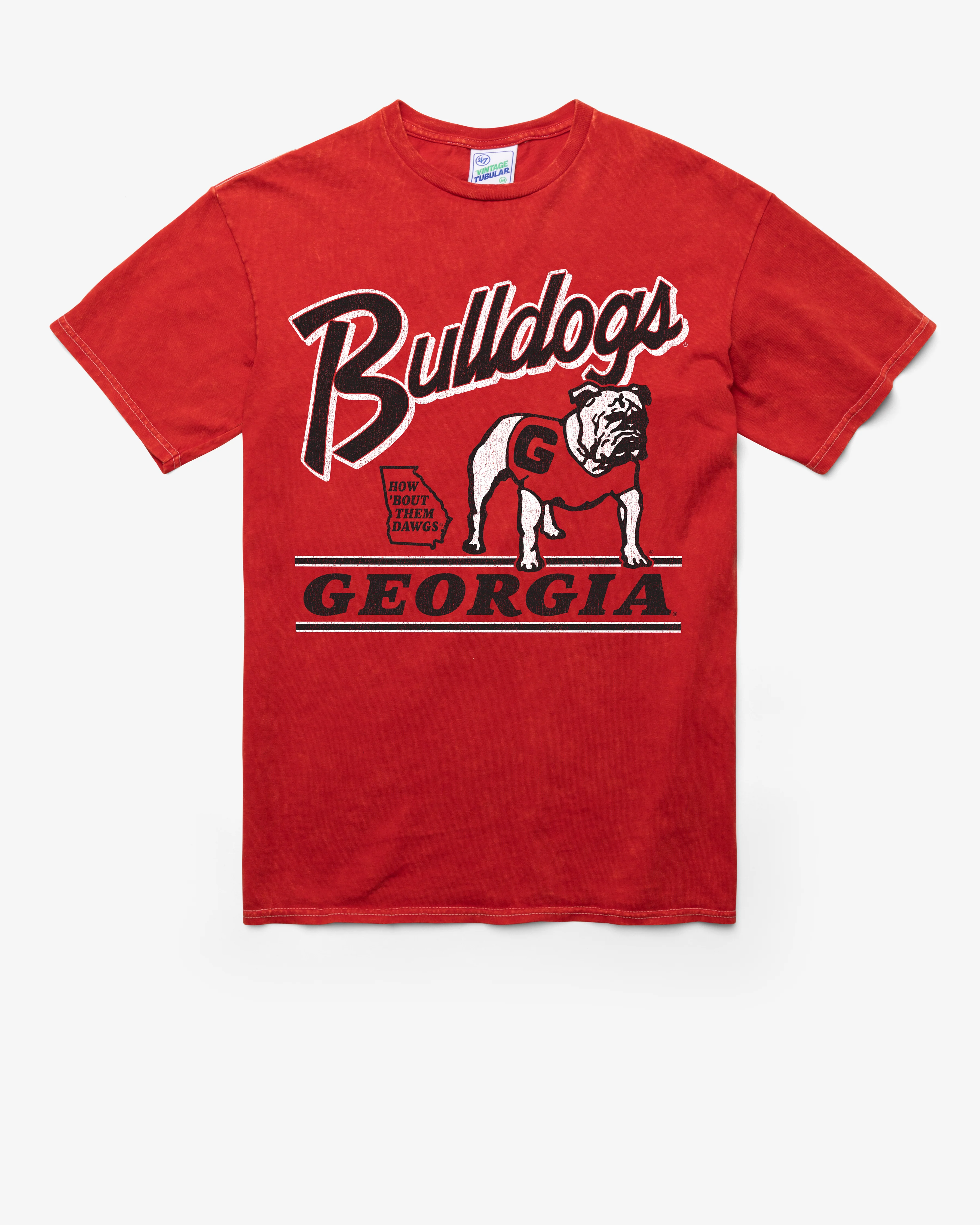 GEORGIA BULLDOGS FLY BY VINTAGE '47 TUBULAR TEE
