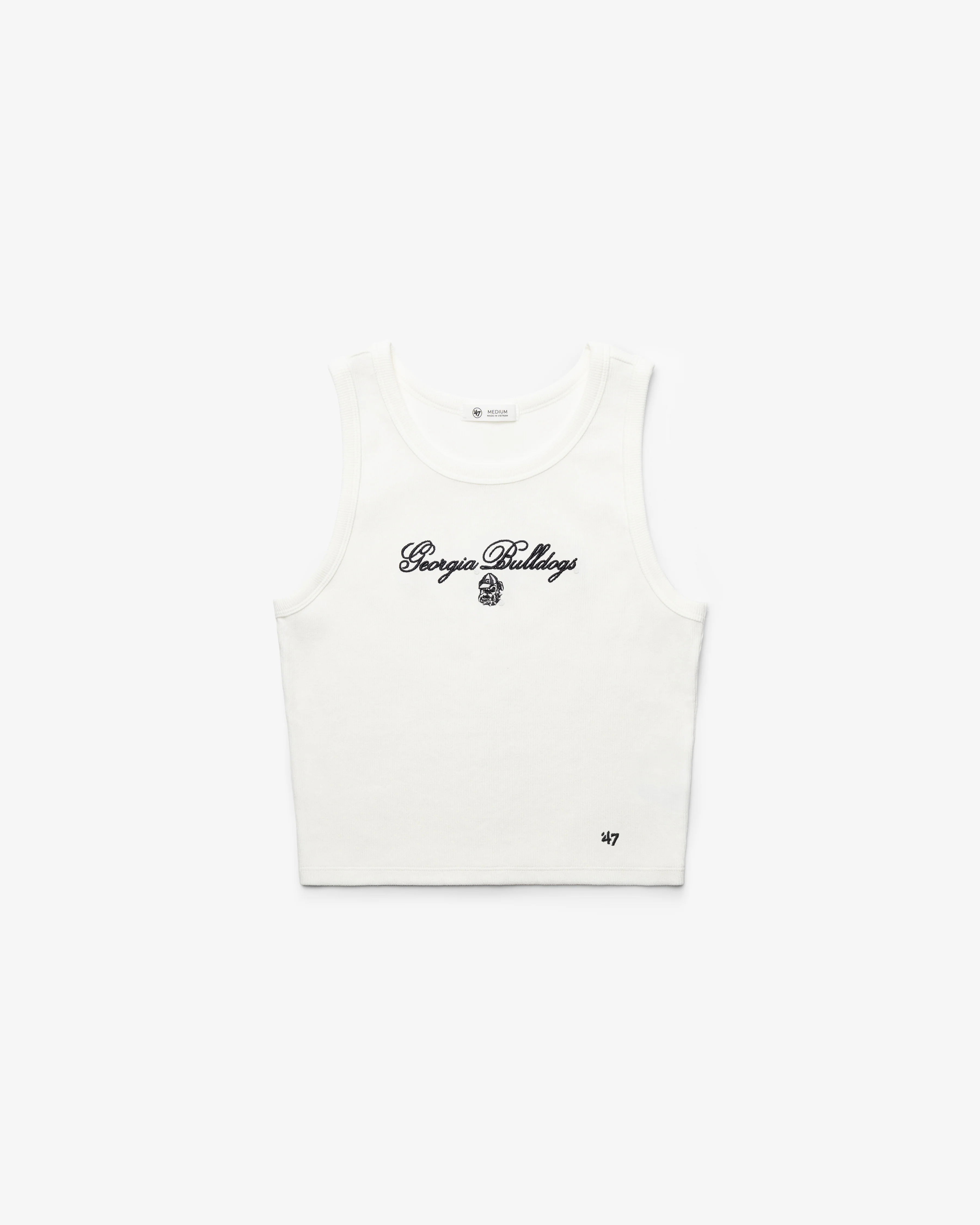 GEORGIA BULLDOGS SCRIPT '47 BABY RIB TANK WOMENS